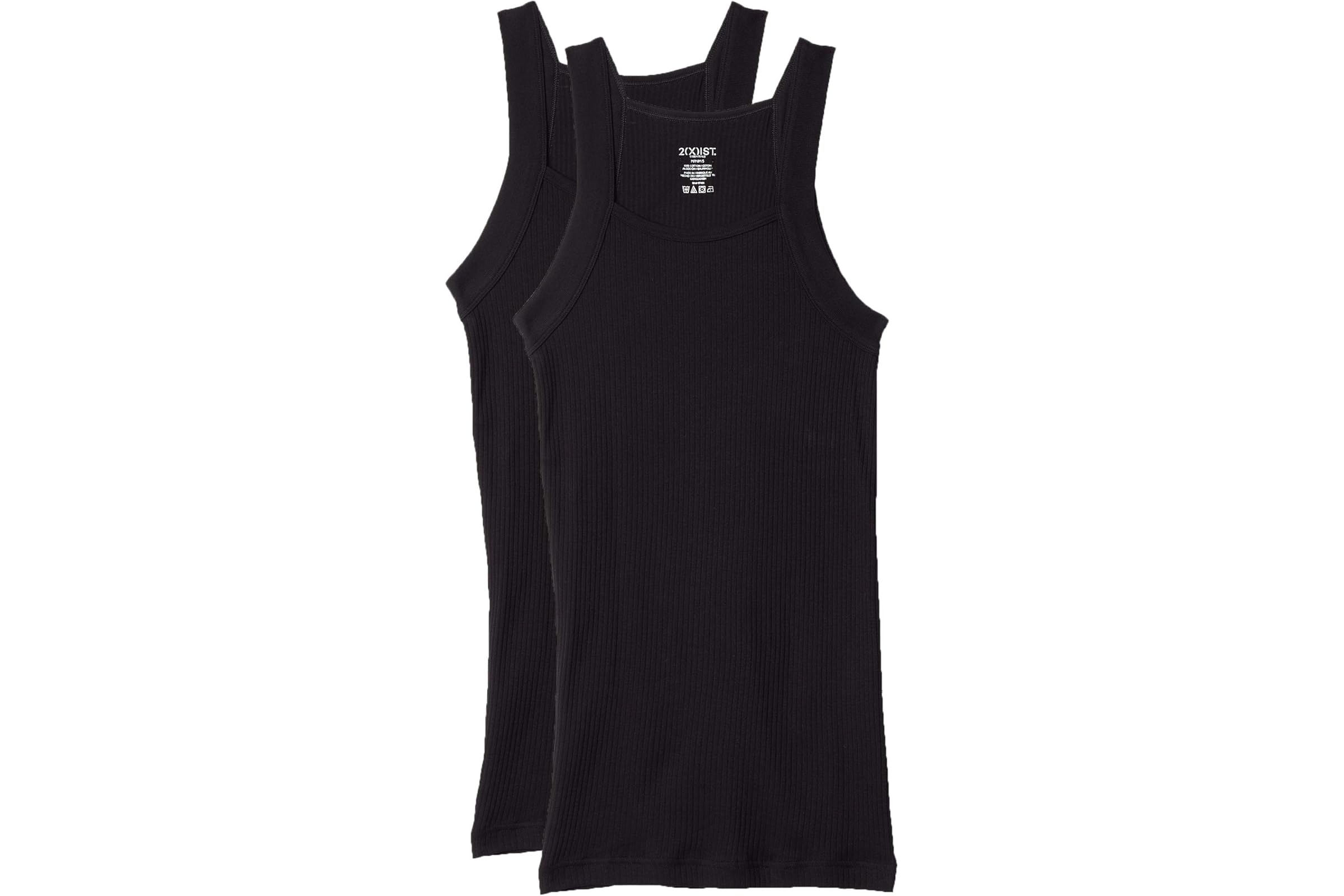 2XIST 2-Pack ESSENTIAL Square-Cut Tank