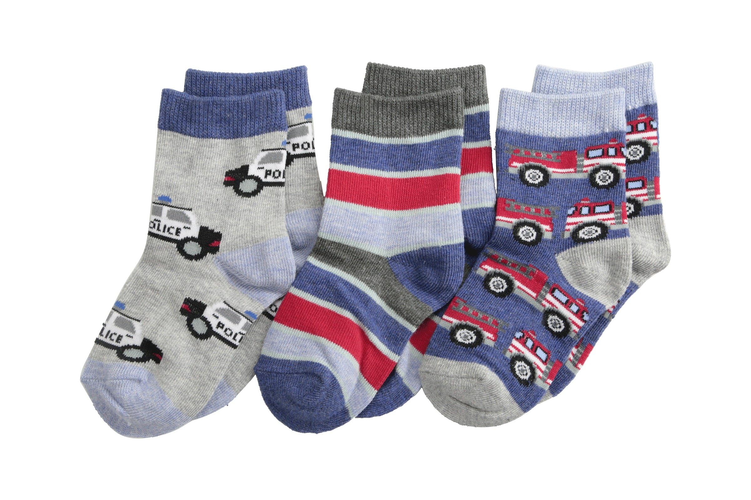 Jefferies Socks Rescue Vehicles 3 Pack (Infant/Toddler/Little Kid)