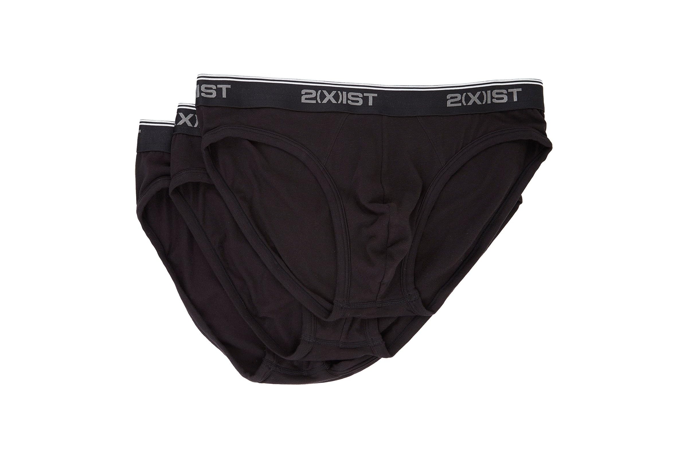 2XIST 3-Pack Cotton Stretch No Show Brief