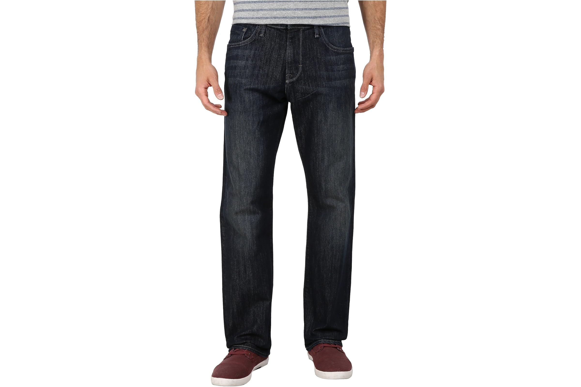 Mavi Jeans Matt Mid Rise Relaxed Straight in Deep Stanford