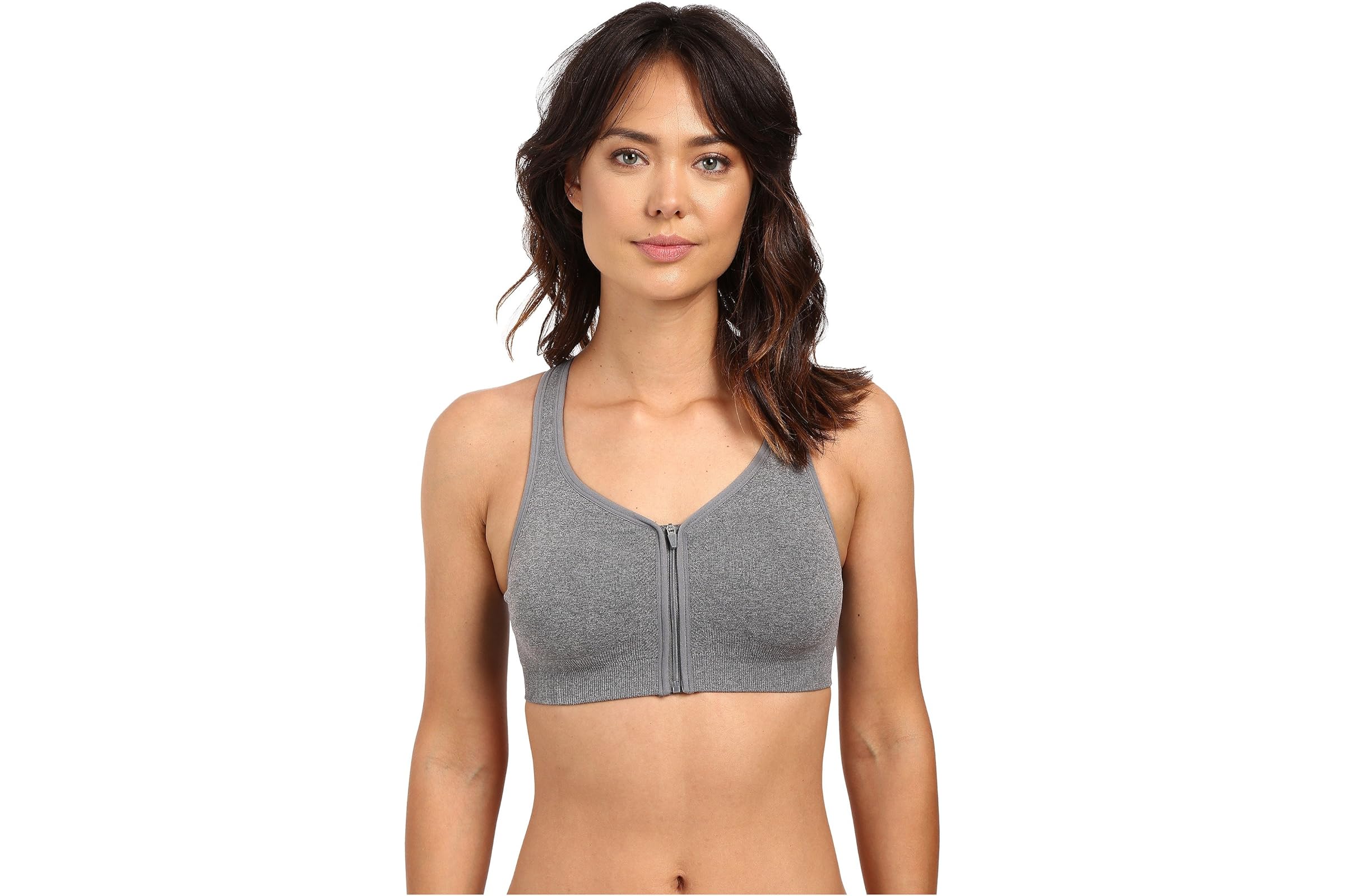 Jockey Active Zip Front High Impact Seamless Bra