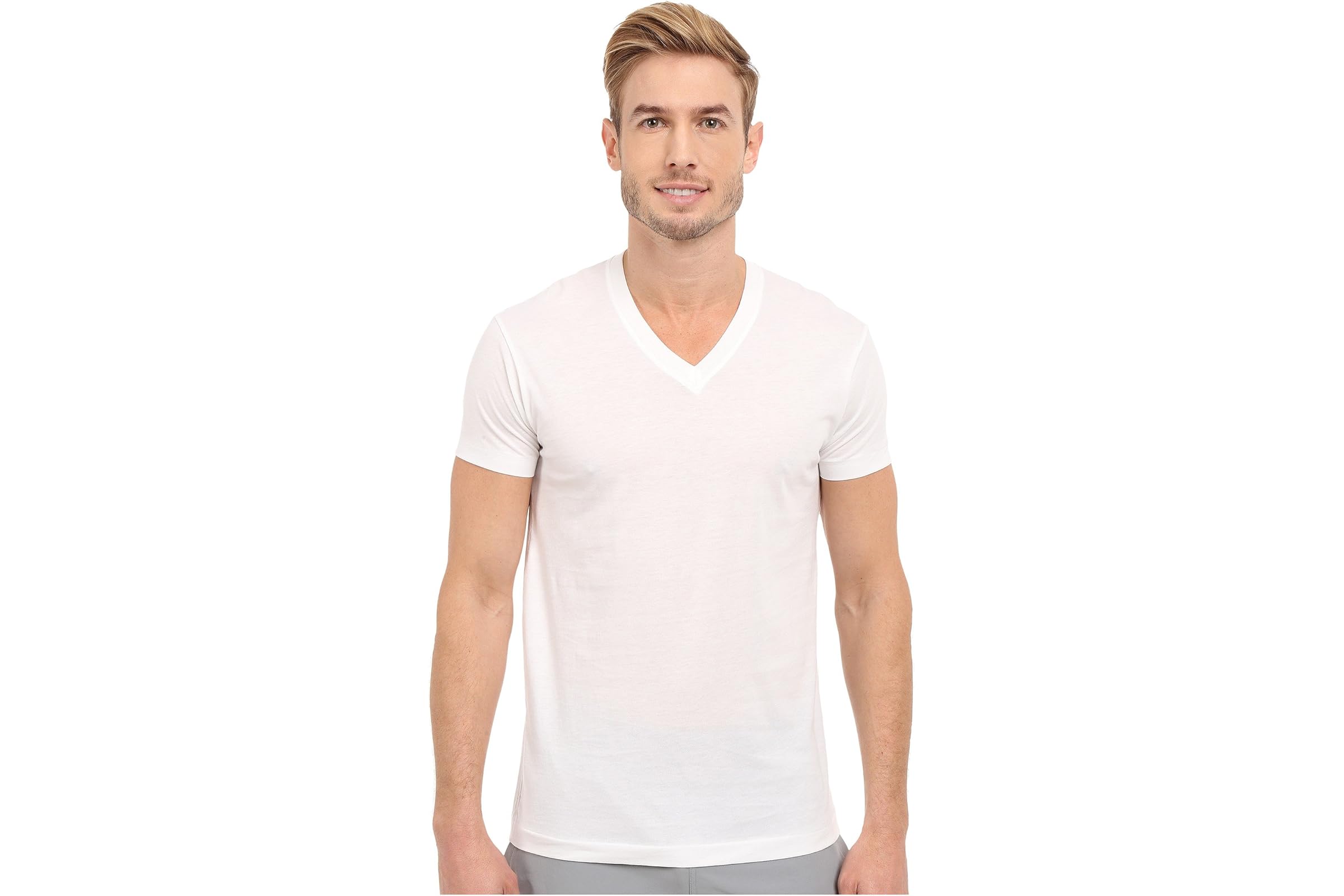 2XIST Pima Cotton Short Sleeve V-Neck