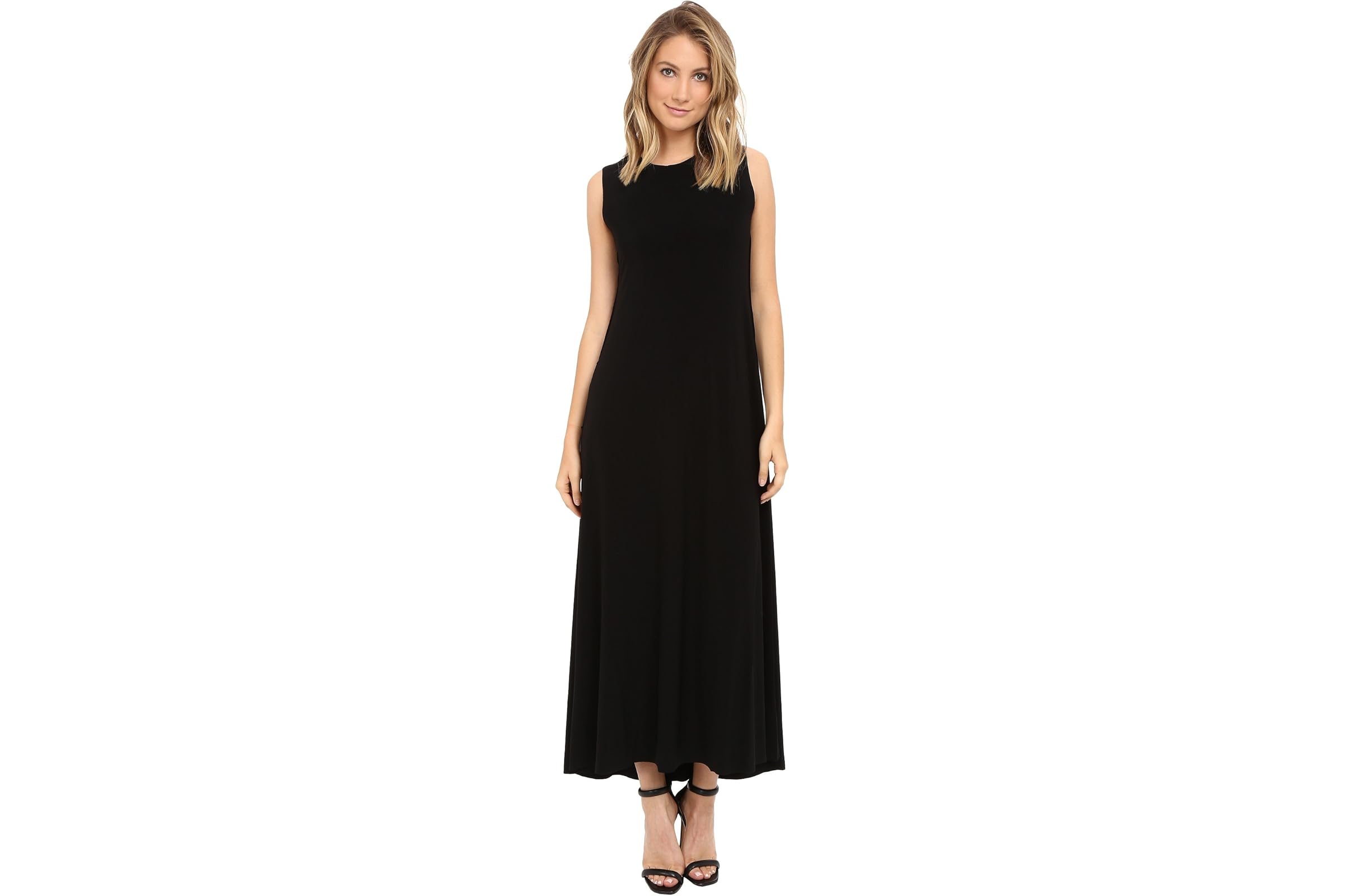 Norma Kamali Sleeveless Long Swing Dress