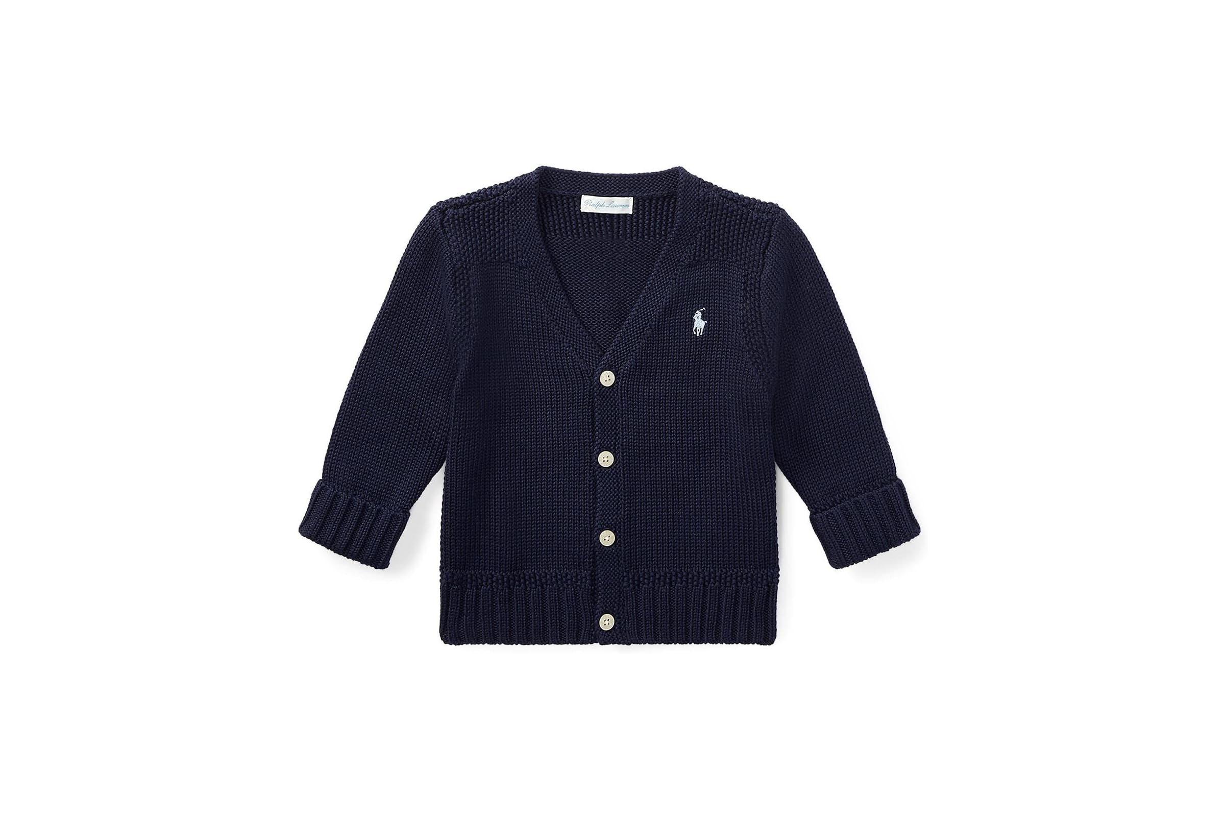 Polo Ralph Lauren Kids Combed Cotton V-Neck Cardigan Infant 7090₽