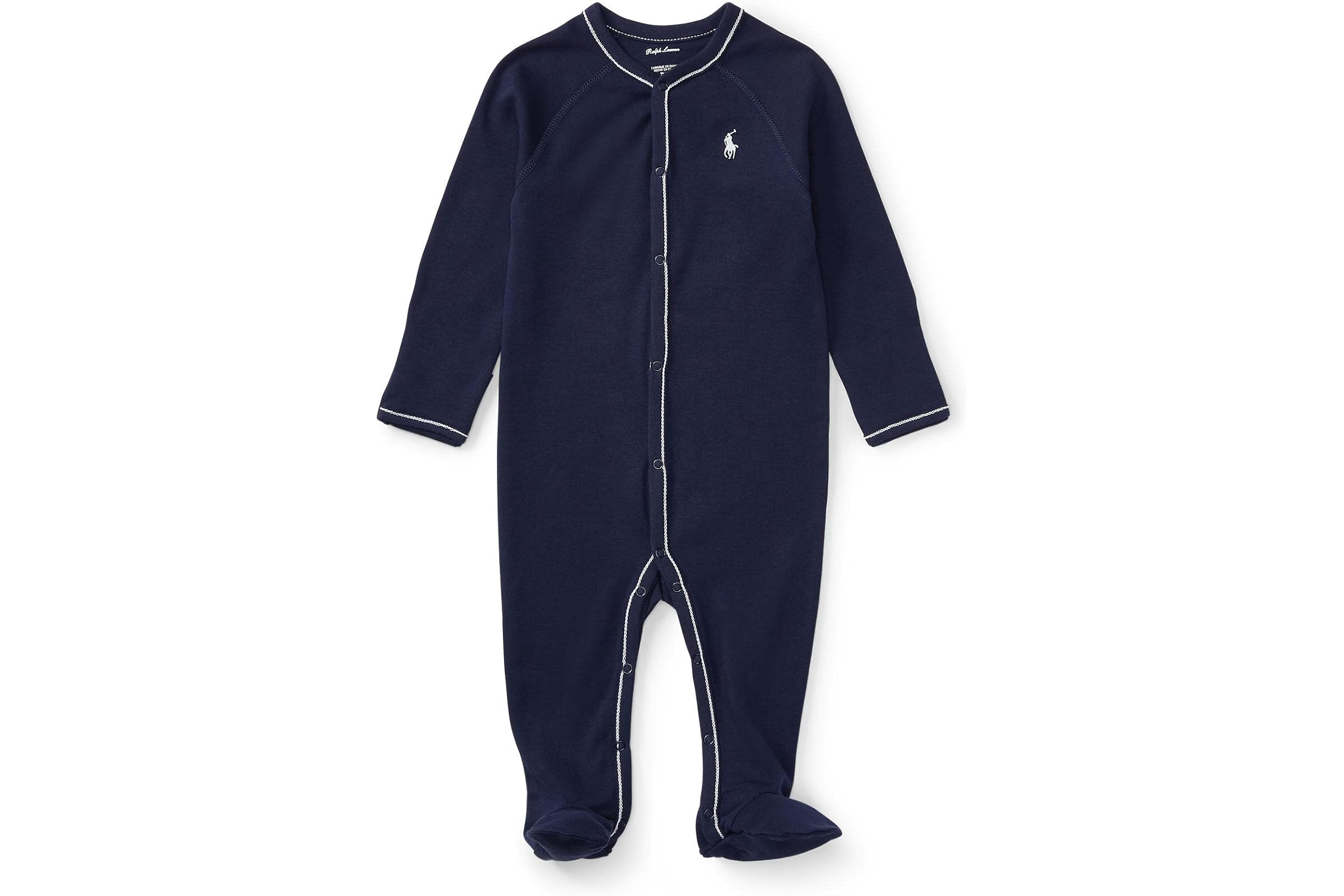 Polo Ralph Lauren Kids Cotton Jersey Footed Coverall (Infant)