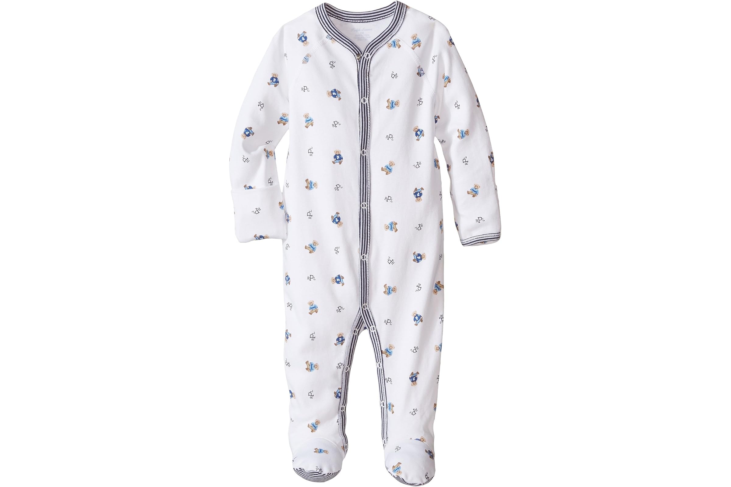 Polo Ralph Lauren Kids Bear-Print Cotton Coverall (Infant)