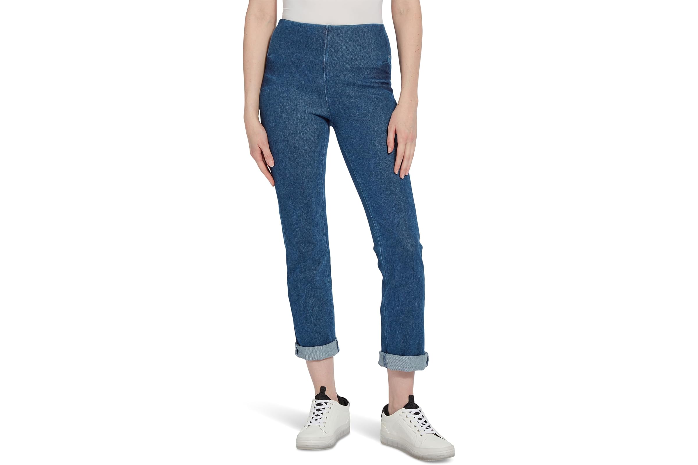 Lysse Rolled-Cuff Boyfriend Denim