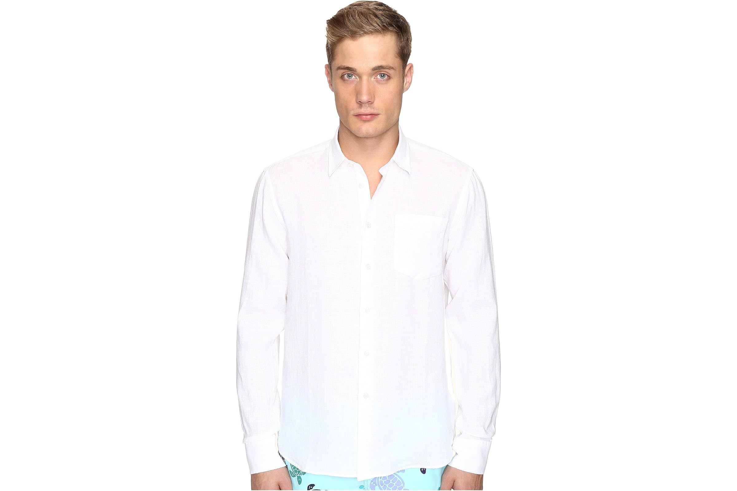 Vilebrequin Linen Long Sleeve Button Up