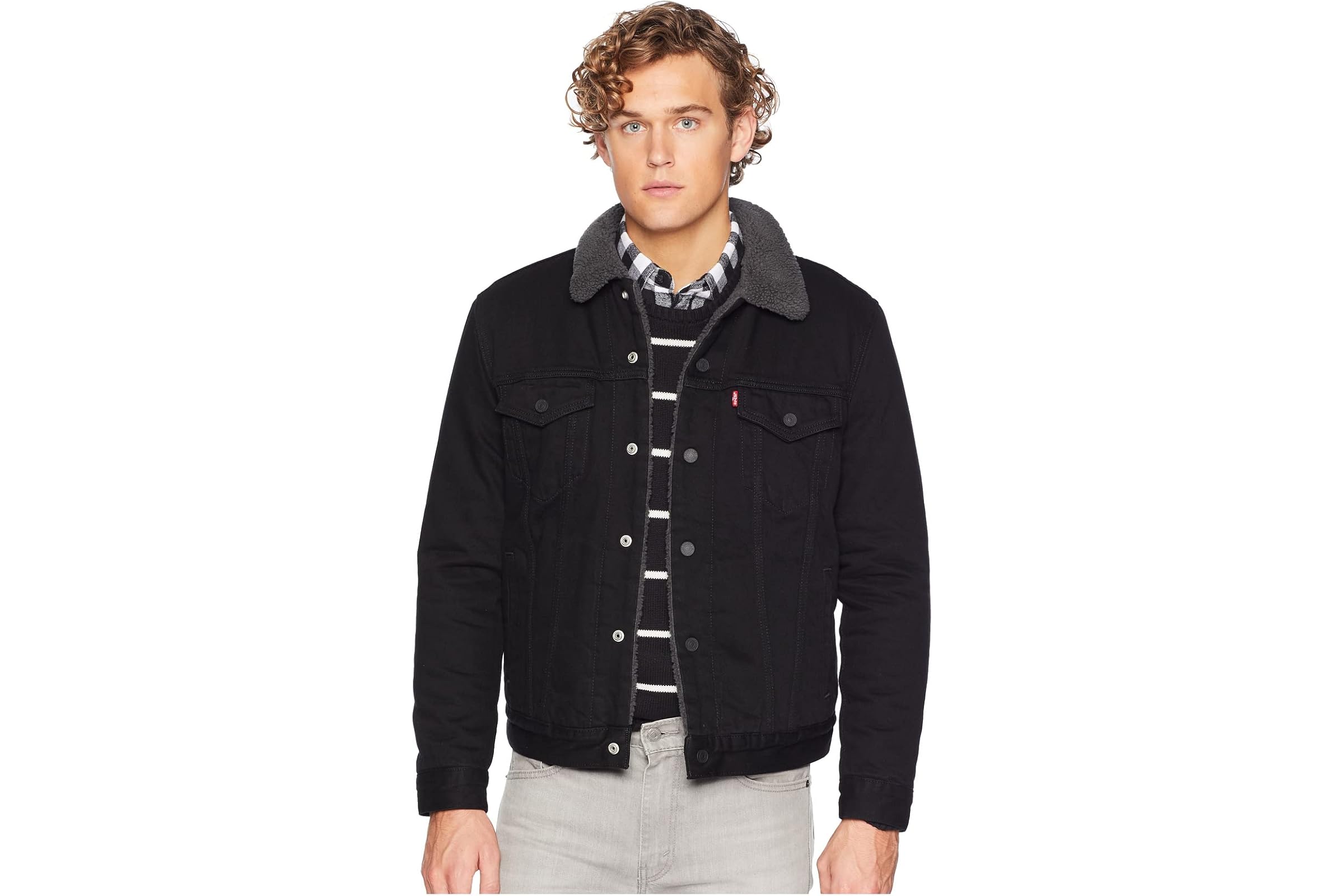 Levis Mens Type III Sherpa Trucker Jacket