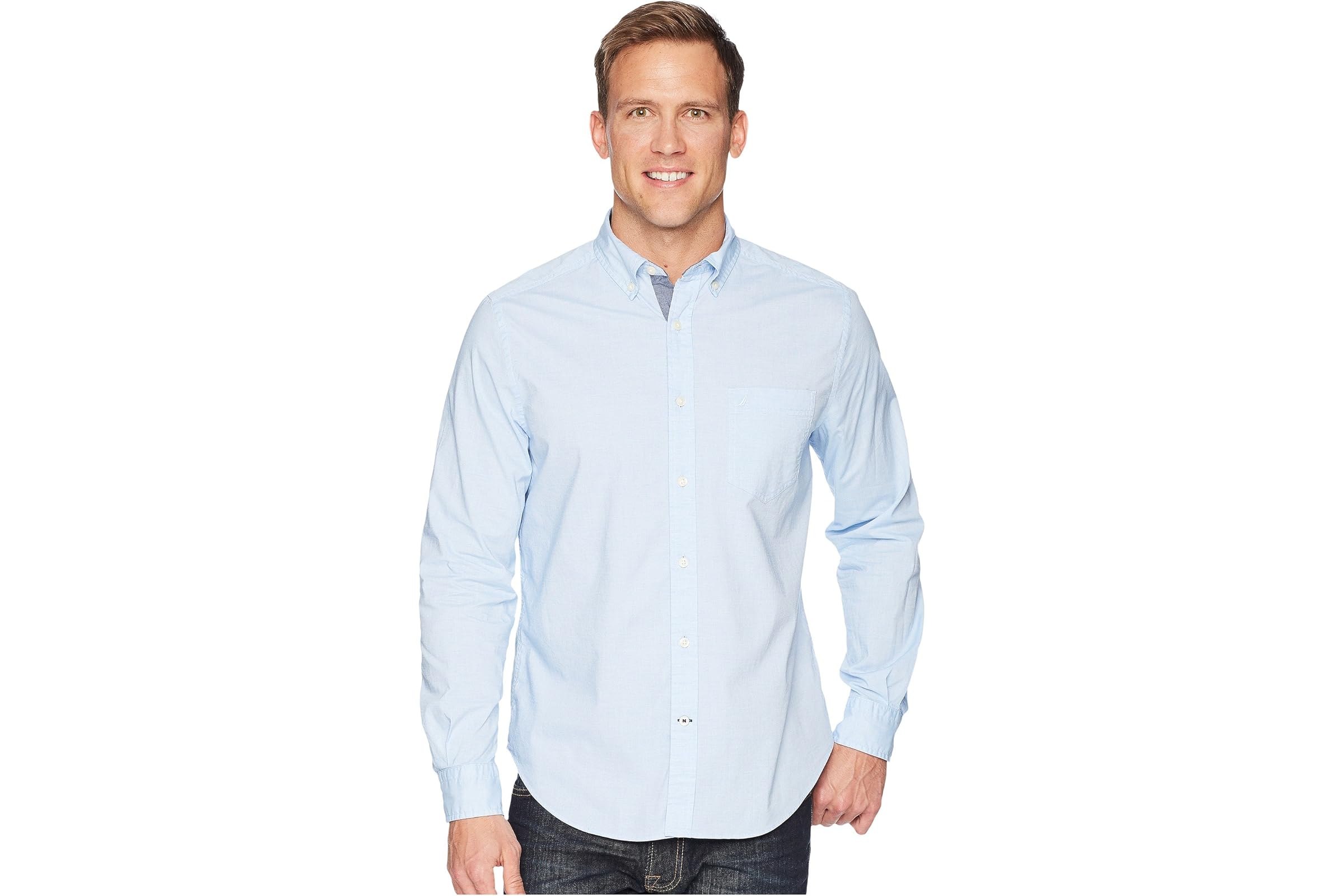 Nautica Long Sleeve Anchor Solid End on End