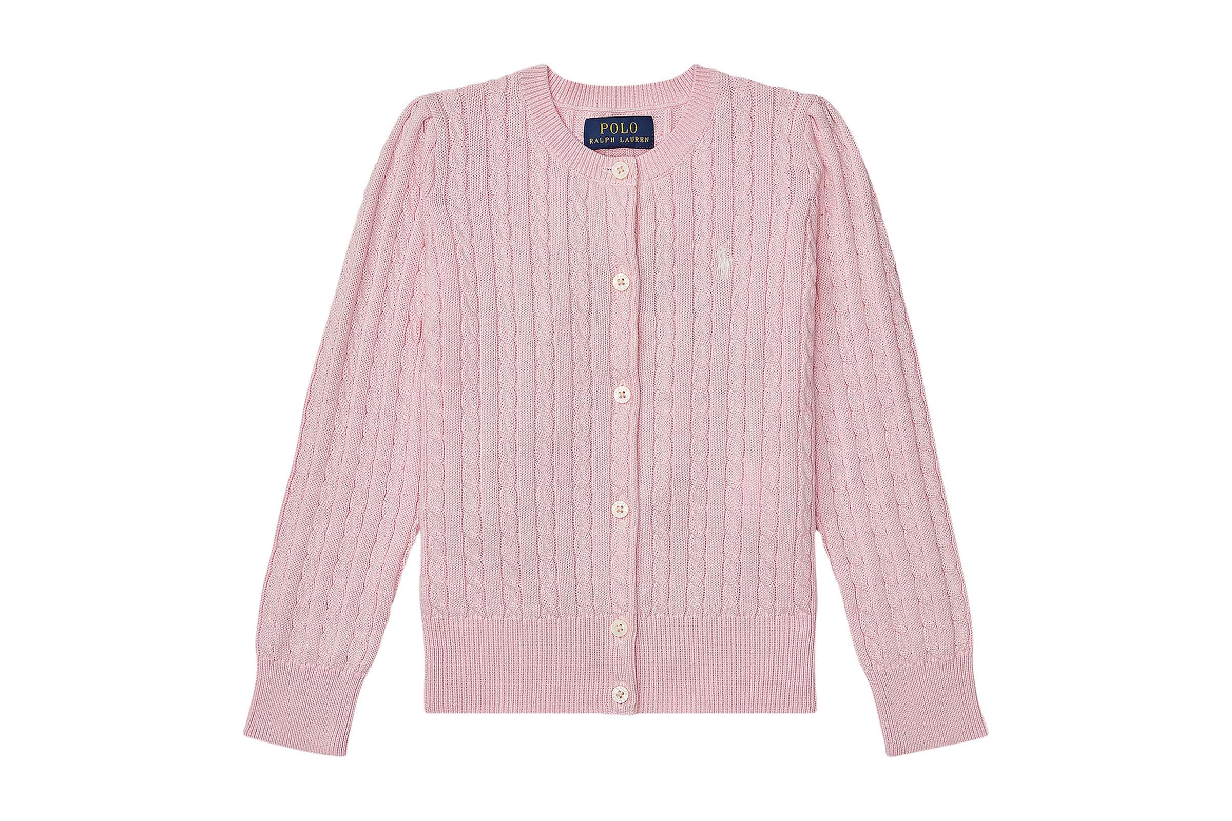 Polo Ralph Lauren Kids Cable Knit Cotton Cardigan Little Kids 11990₽