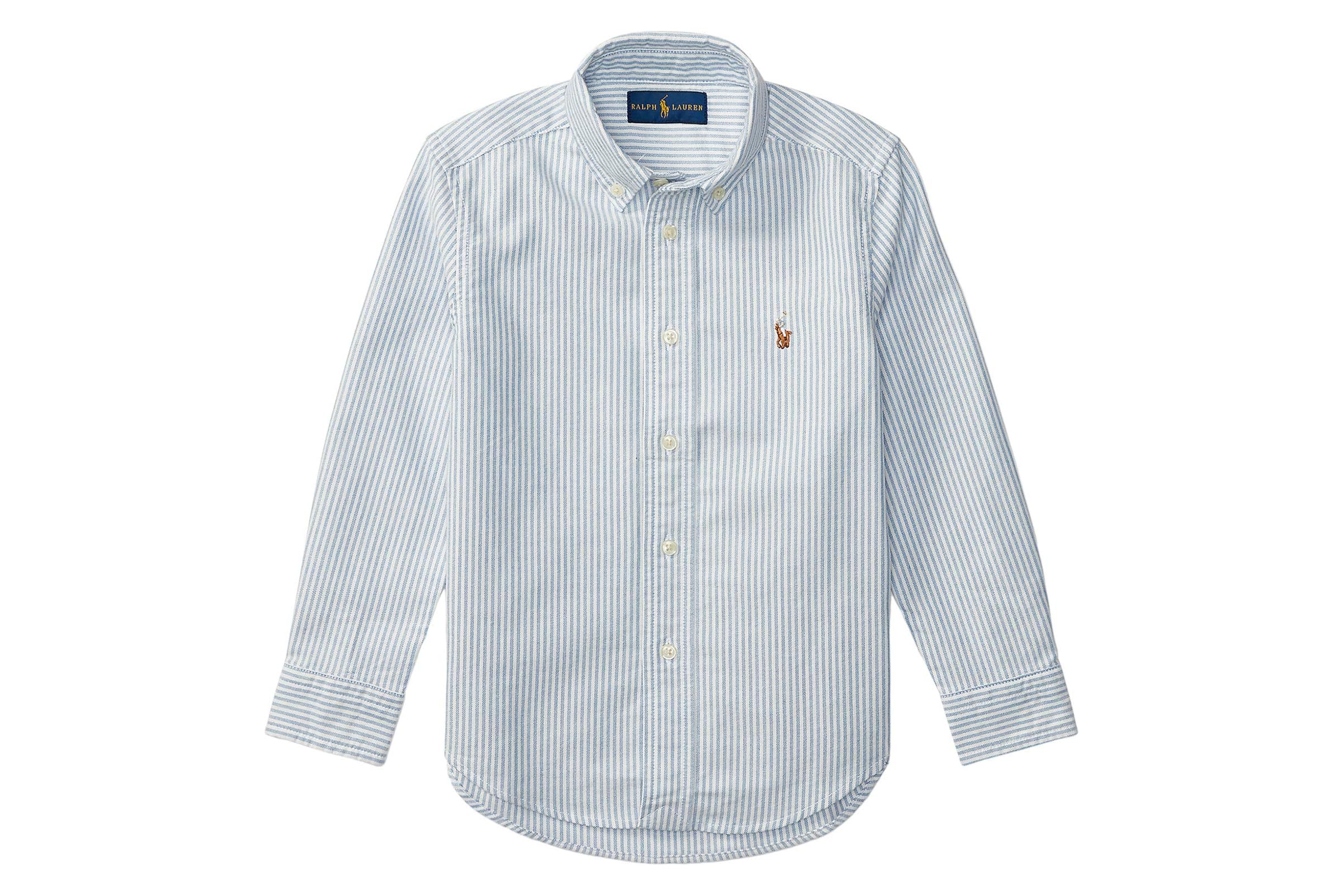 Polo Ralph Lauren Kids Striped Cotton Oxford Shirt (Toddler)