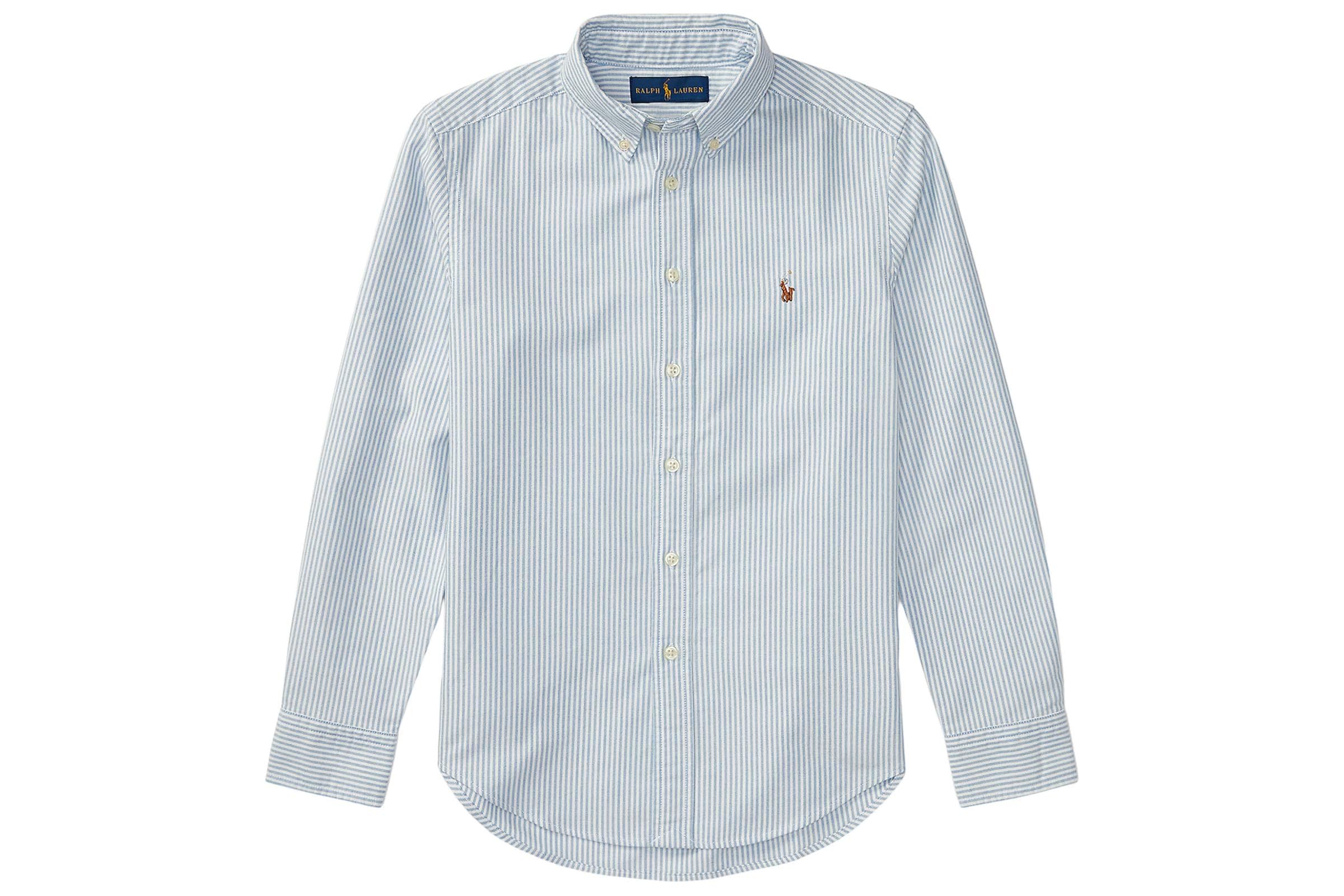 Polo Ralph Lauren Kids Striped Cotton Oxford Shirt (Big Kids)