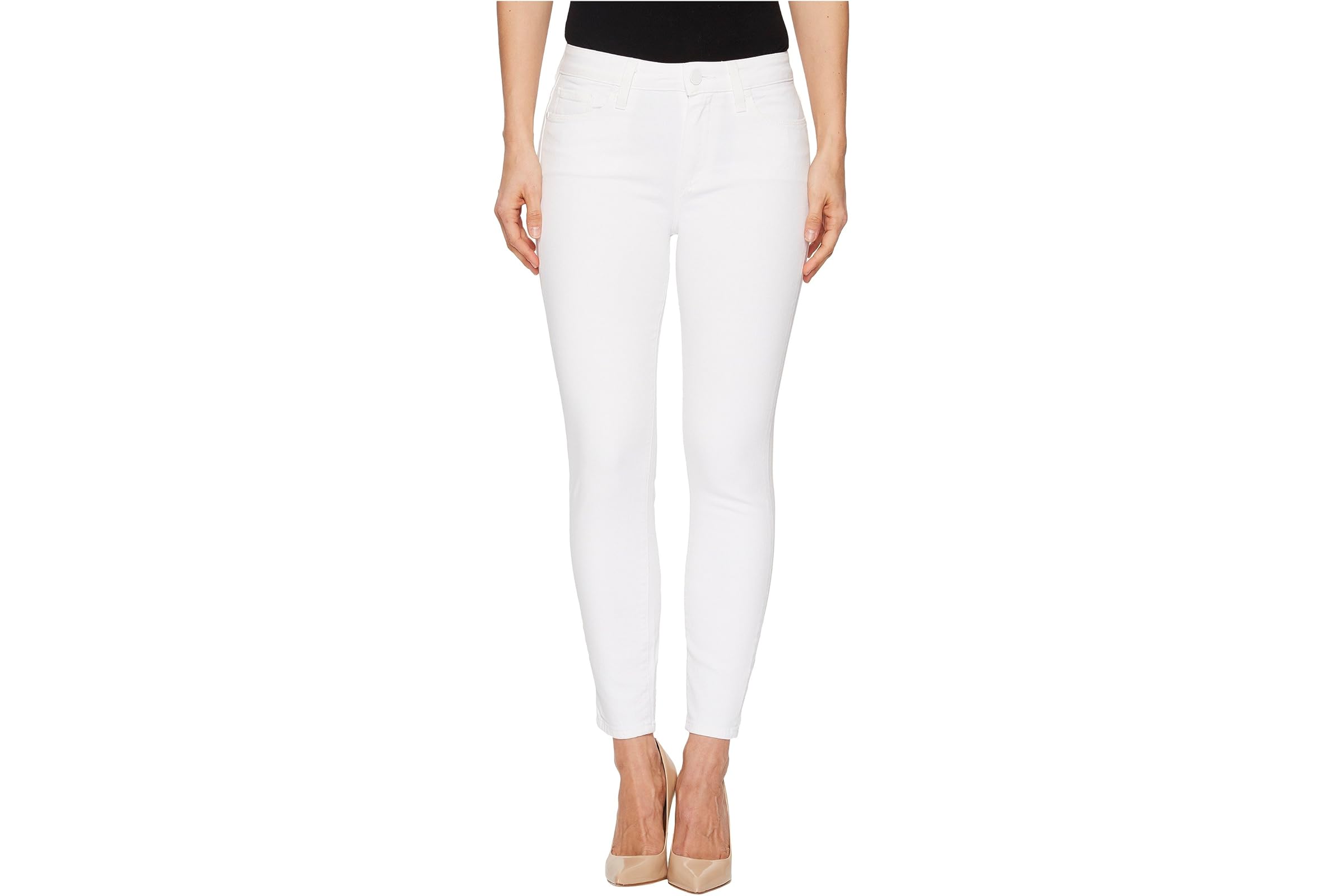 Paige Hoxton Crop in Crisp White