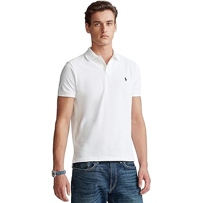 Мужская рубашка Polo Ralph Lauren Custom Slim Fit Mesh Polo