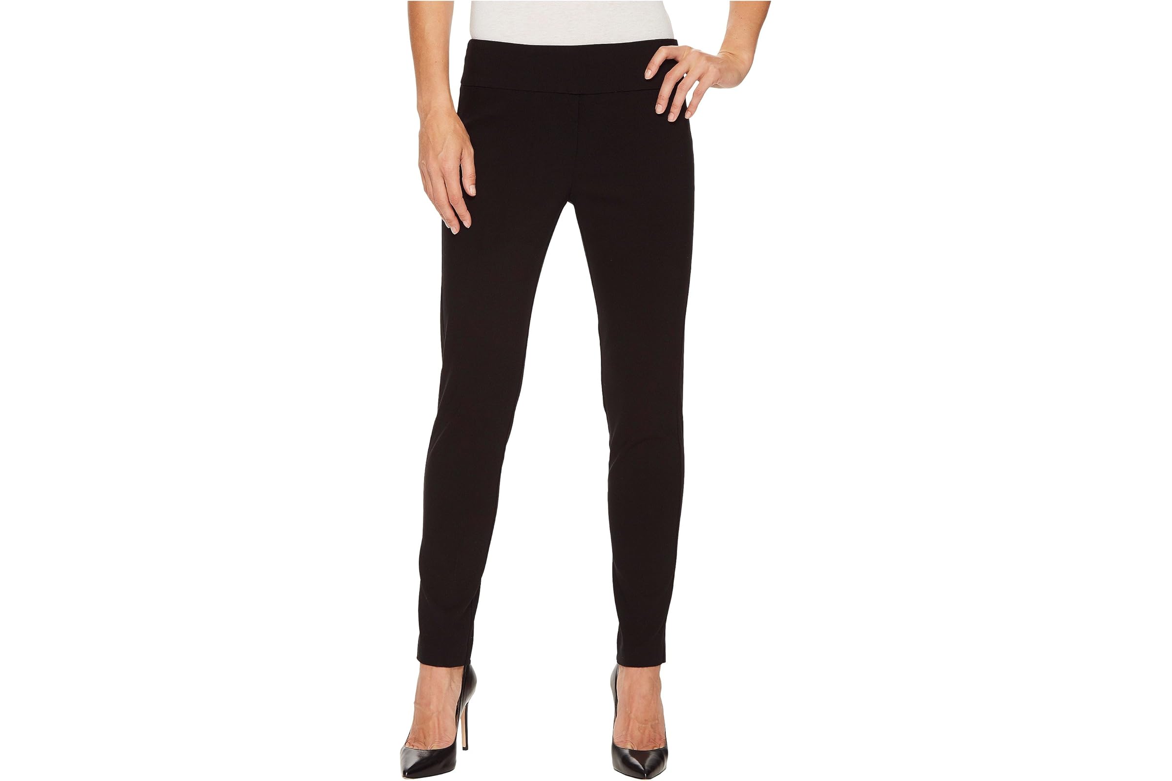 Elliott Lauren Control Stretch Pull-On Ankle Pants with Back Slit detail