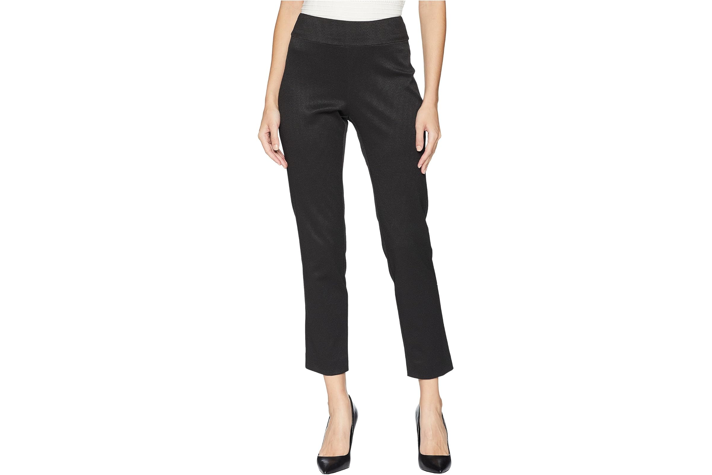 Krazy Larry Pull-On Pique Ankle Pants