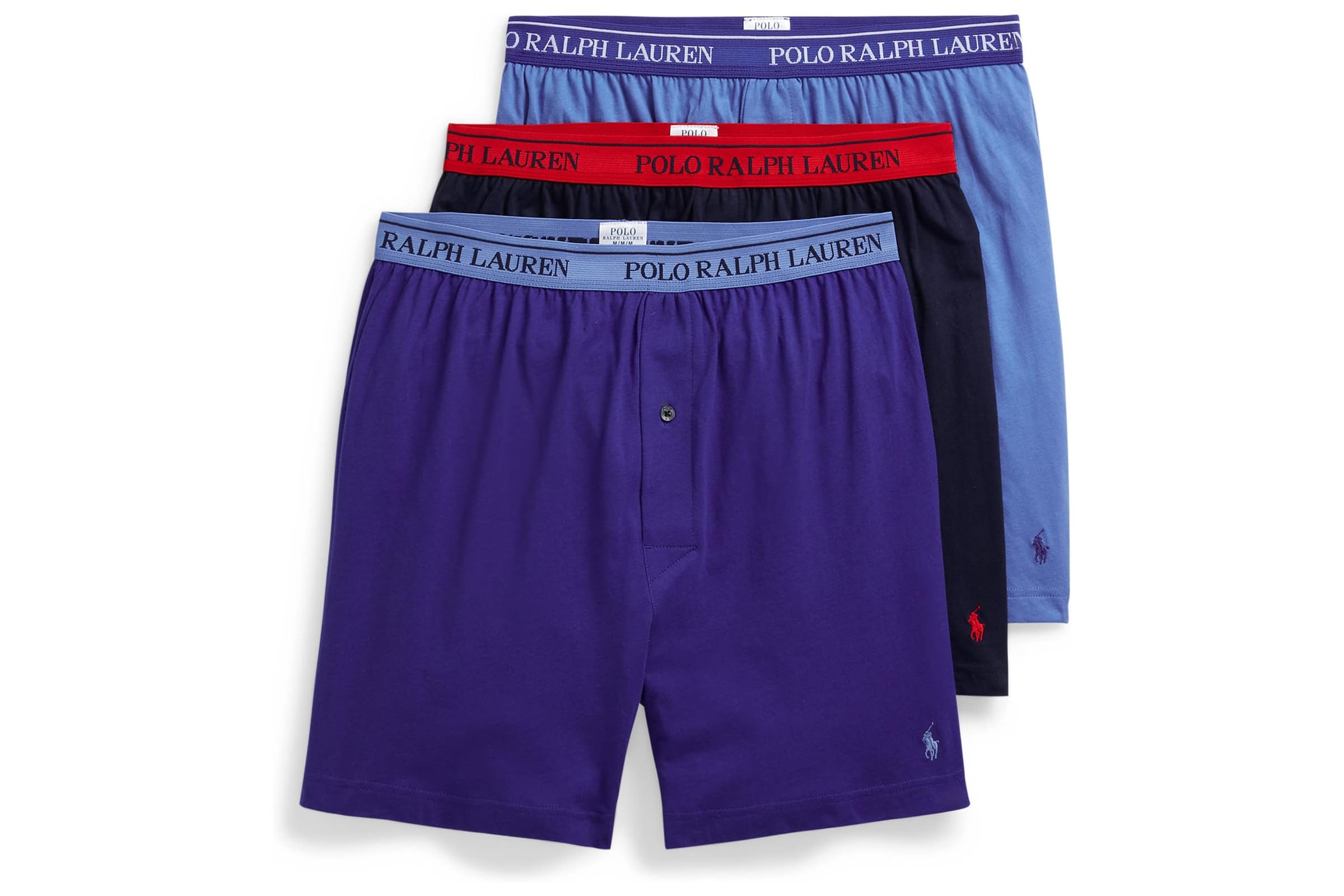 Polo Ralph Lauren Classic Fit w Wicking 3-Pack Knit Boxers 10290₽