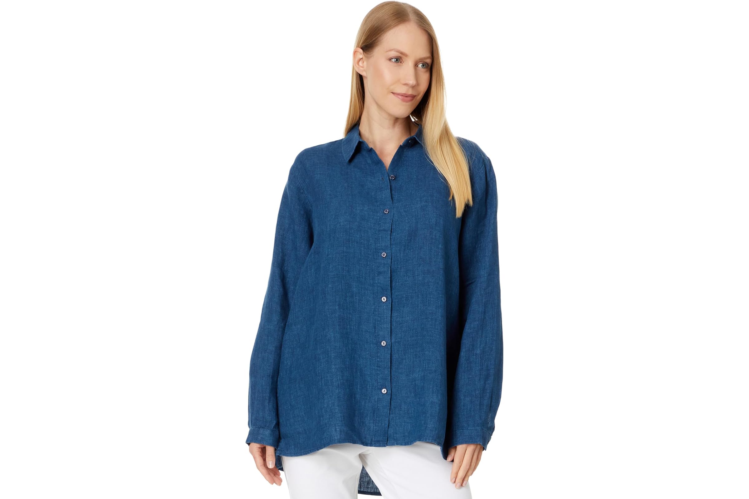 Eileen Fisher Classic Collar Long Shirt