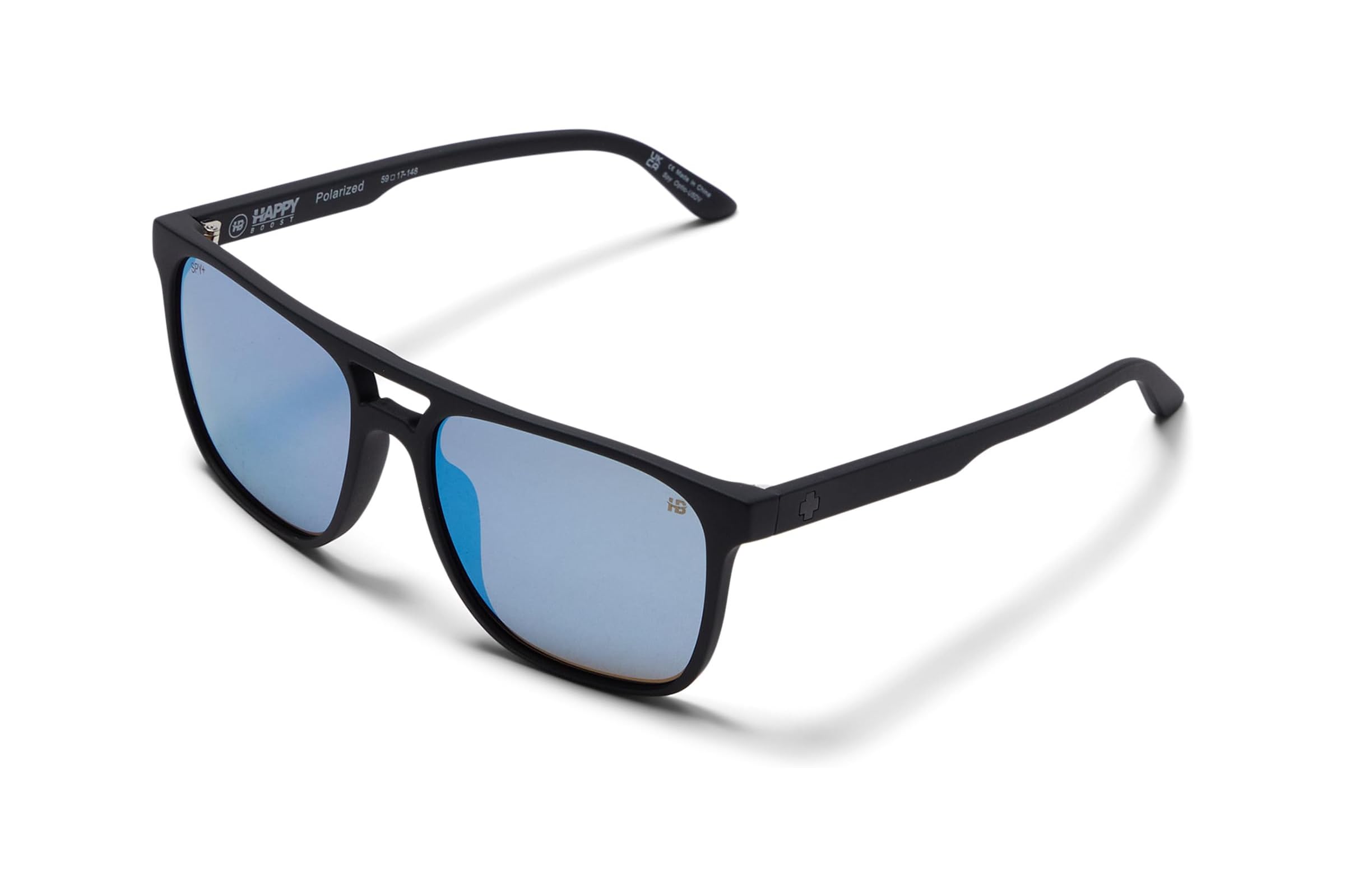 Мужские солнцезащитные очки Spy Optic Czar Matte Black - Happy Boost Bronze Polar Ice Blue Spectra Mirror
