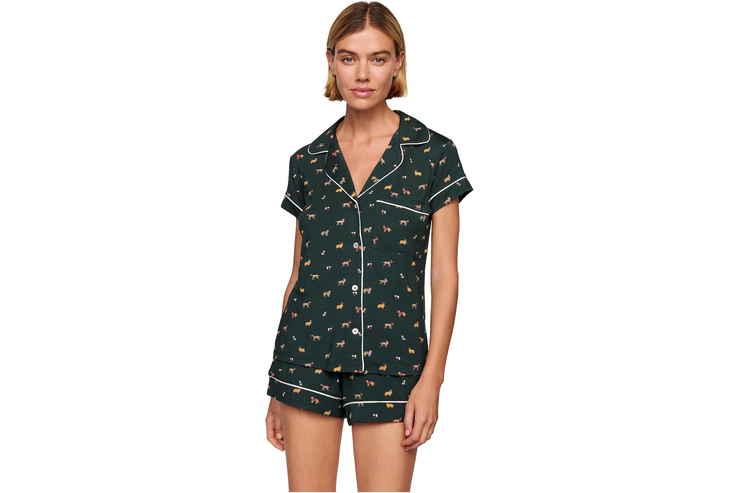 Eberjey Gisele Printed Shortie Pj Set 27490₽