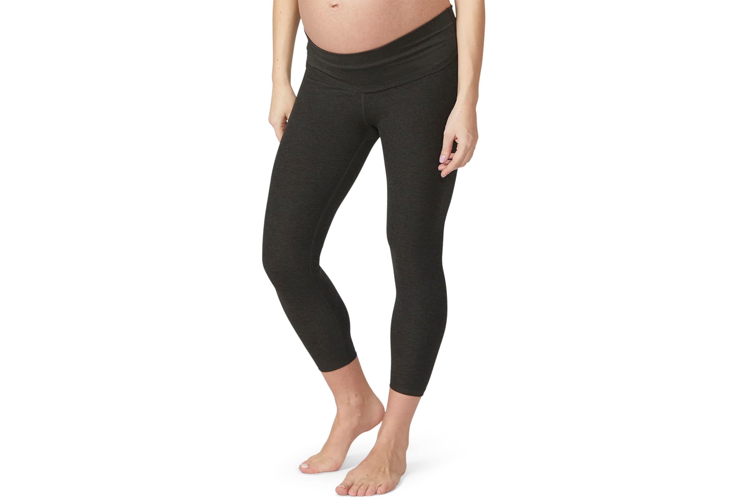 Beyond Yoga Maternity Empire Waisted Spacedye Capri Leggings