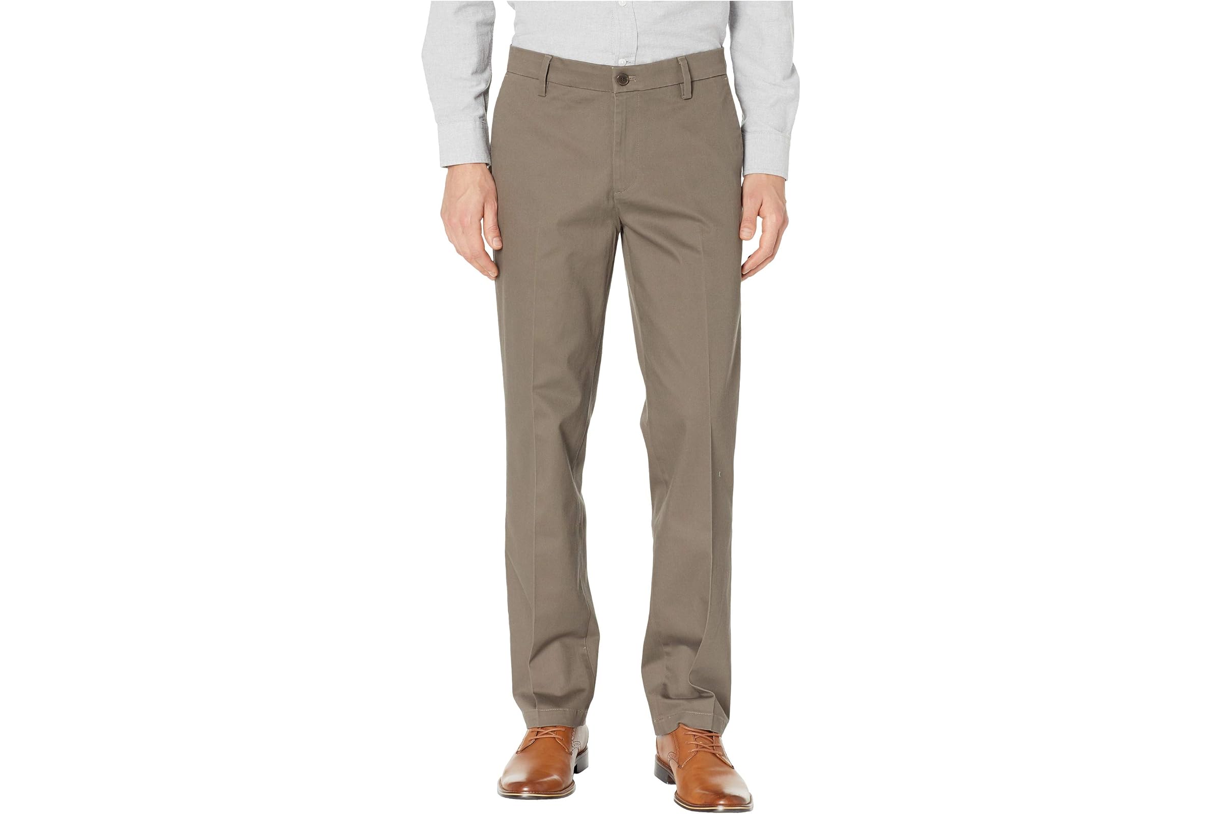 Dockers Straight Fit Signature Khaki Lux Cotton Stretch Pants D2 - Creased 12890₽