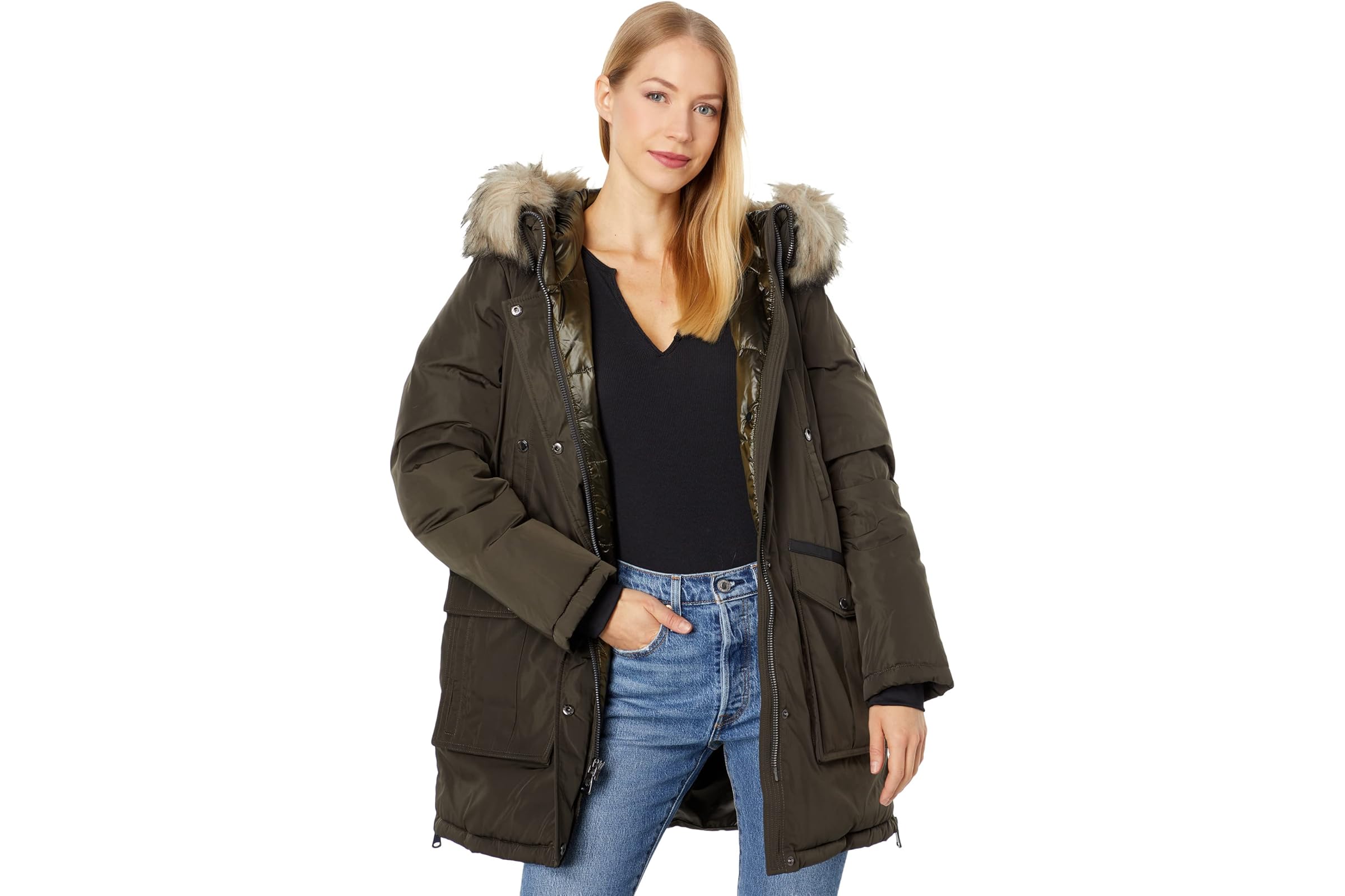 Vince Camuto Camuto Heavyweight Warm Winter Parka Jacket Coat