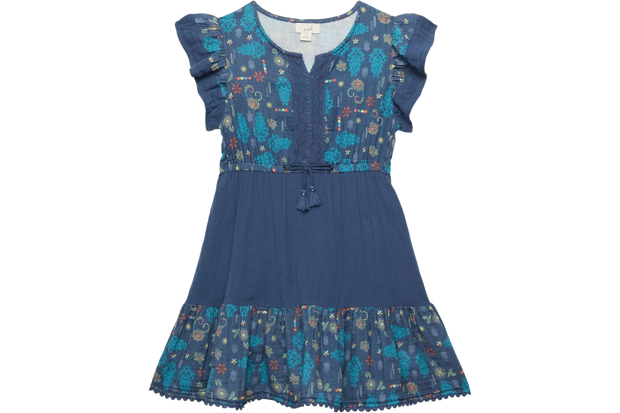 PEEK Gauze Dress with Lace Trim (Toddler/Little Kids/Big Kids)