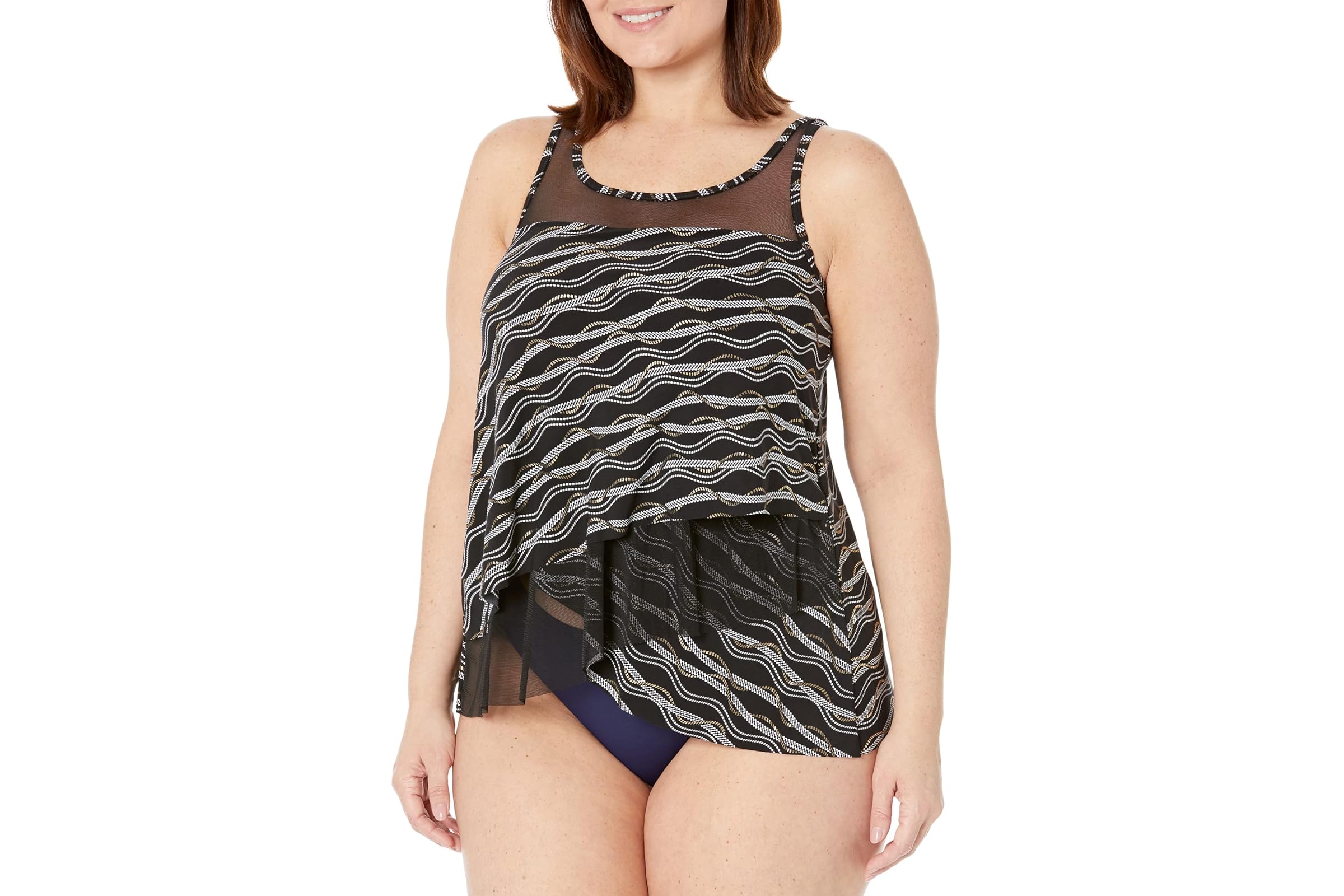 Miraclesuit Linked In Mirage Tankini Top