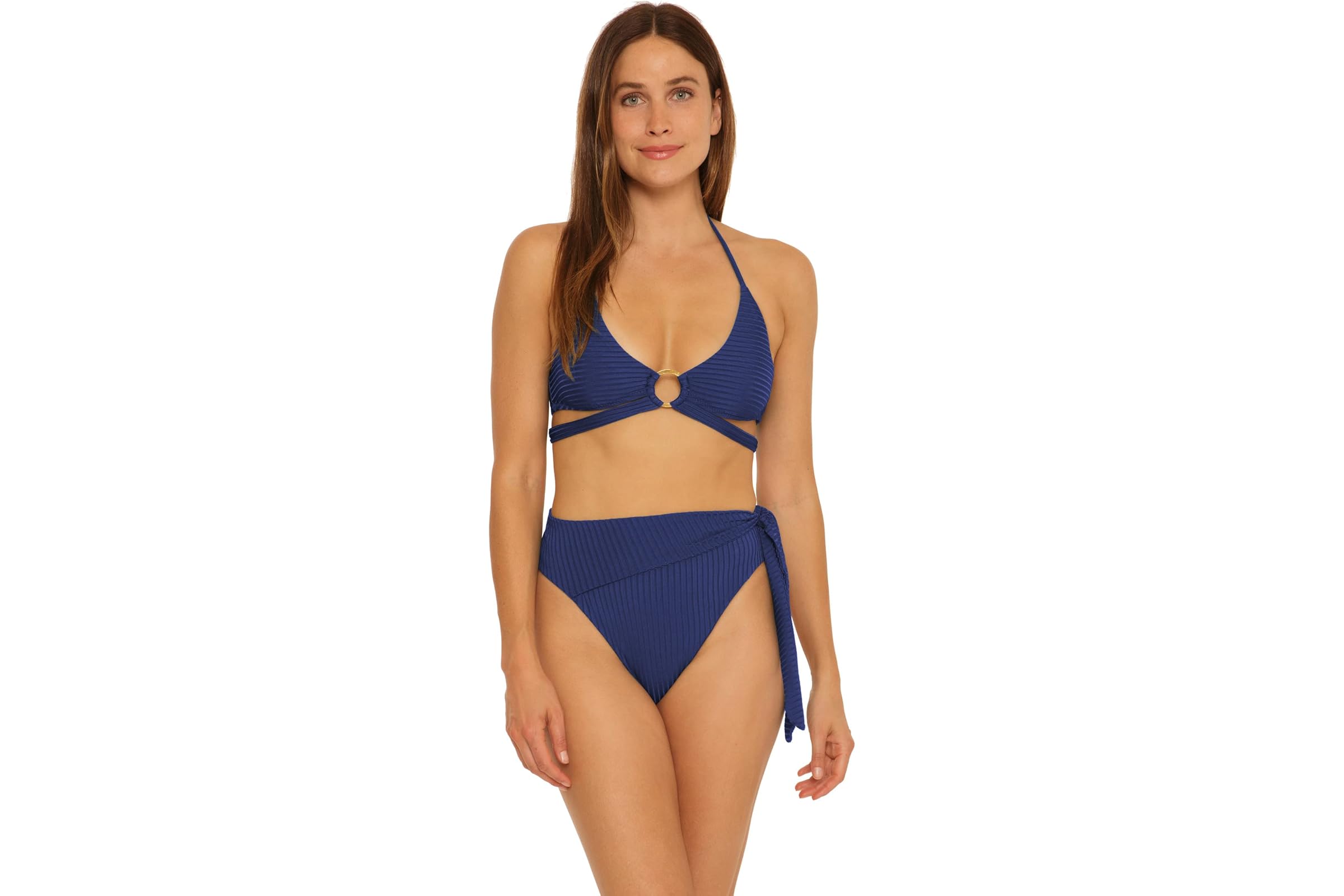 Trina Turk Olympia Rib Ring Halter Top