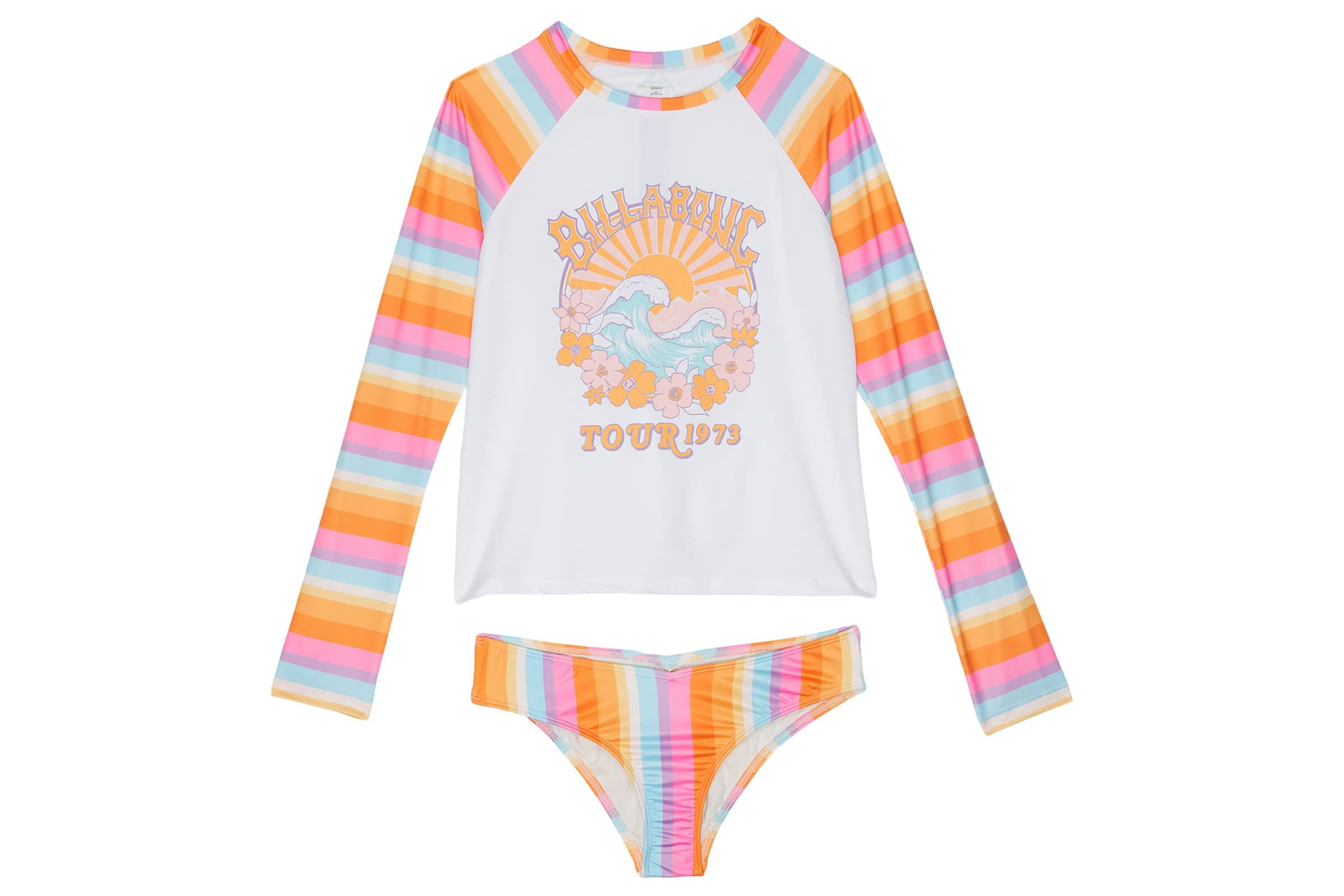 Billabong Kids On The Bright Side Rashguard Set (Little Kids/Big Kids)