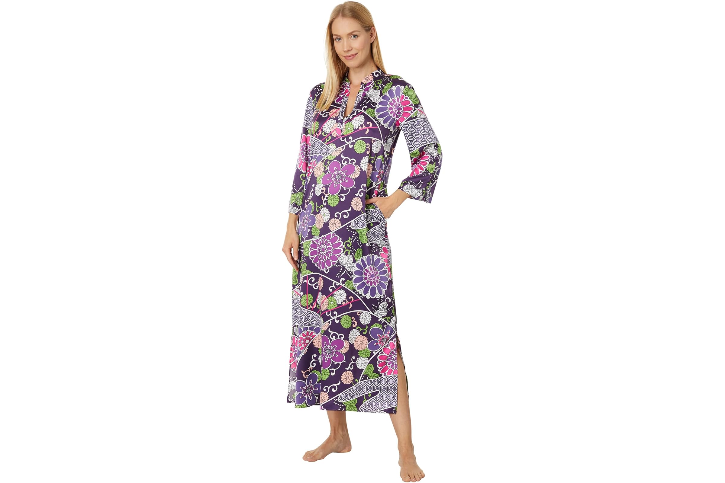 N by Natori Zuri Satin Caftan