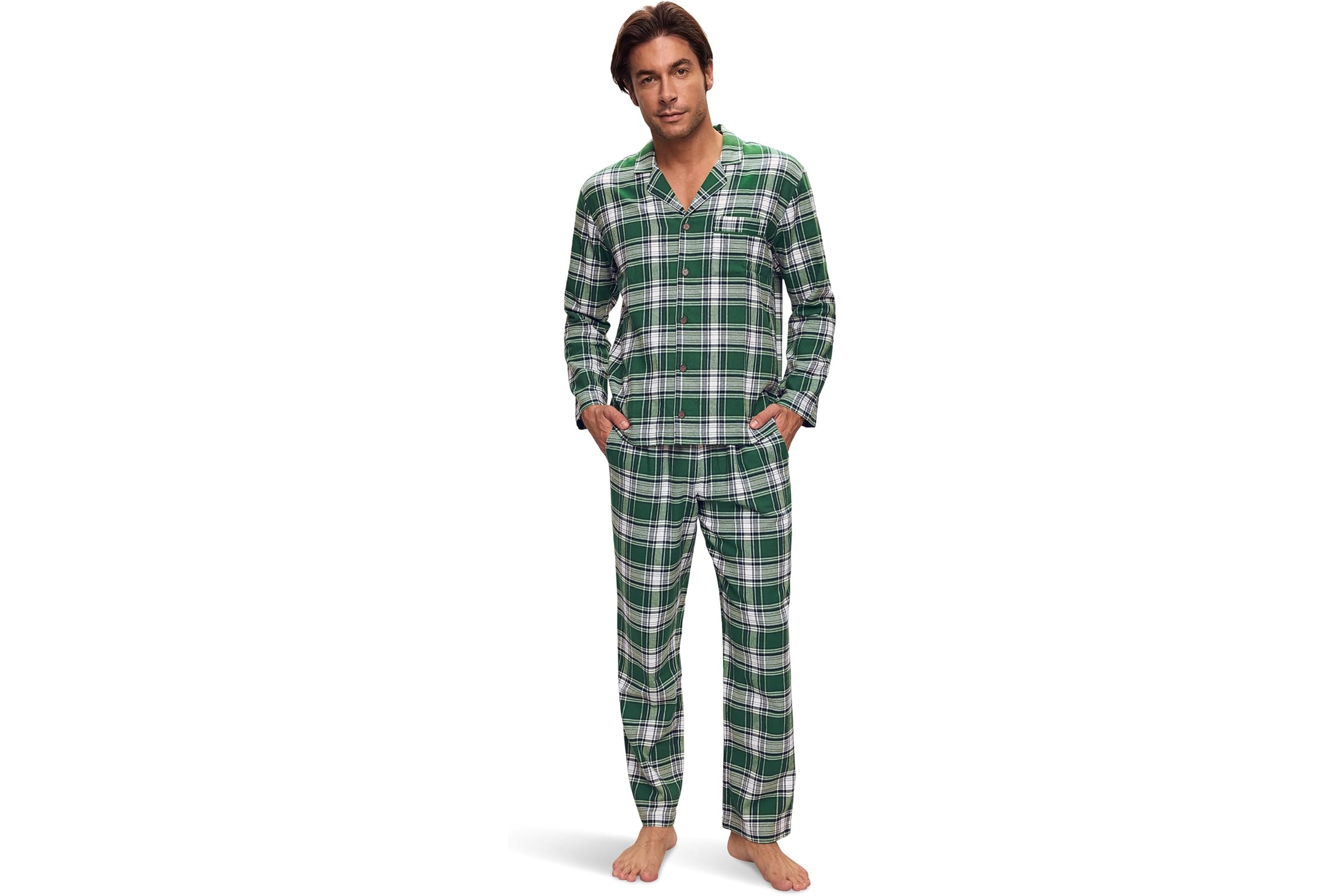 Eberjey Flannel Long PJ Set 33690₽
