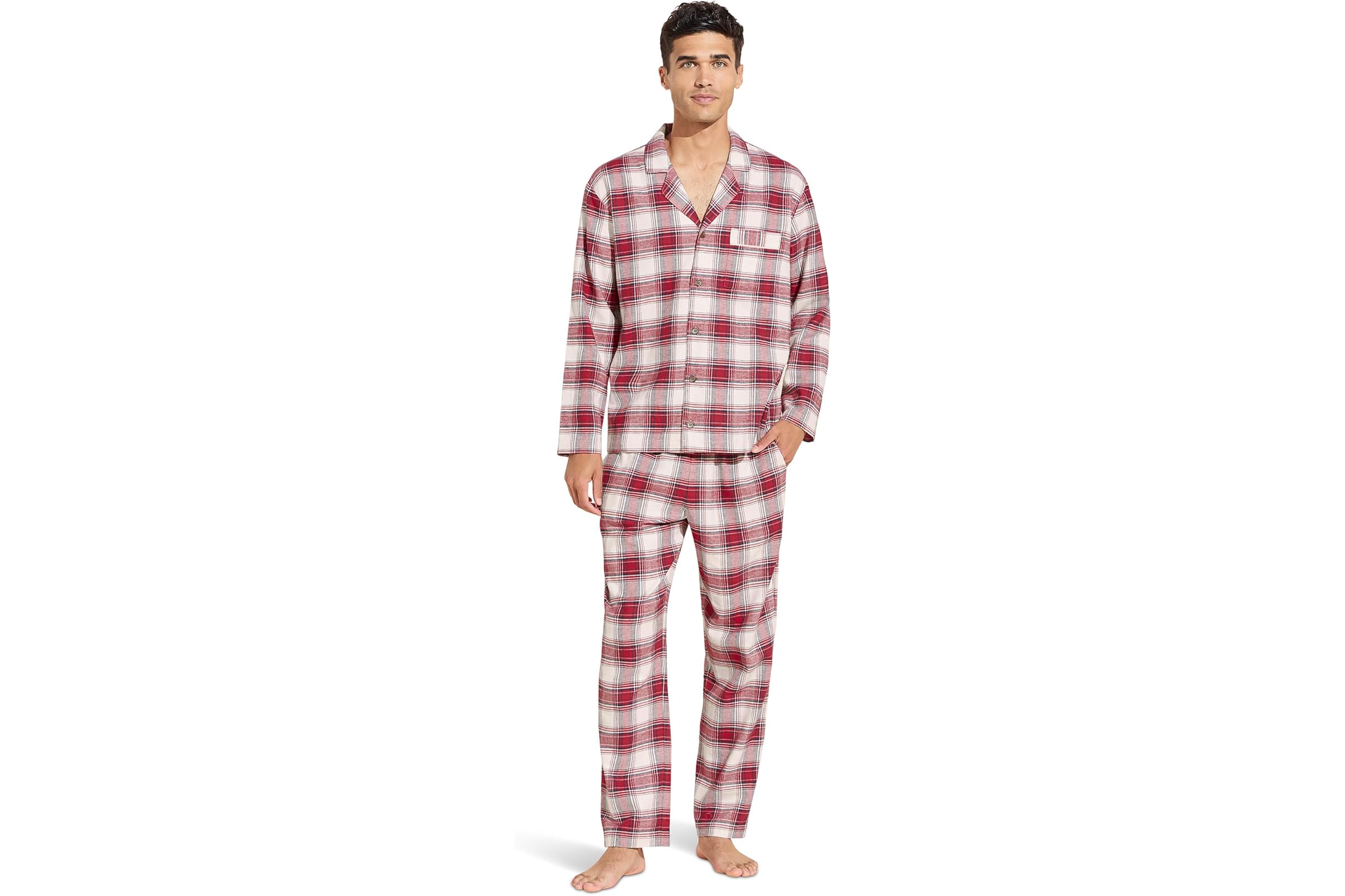 Eberjey Flannel Long PJ Set