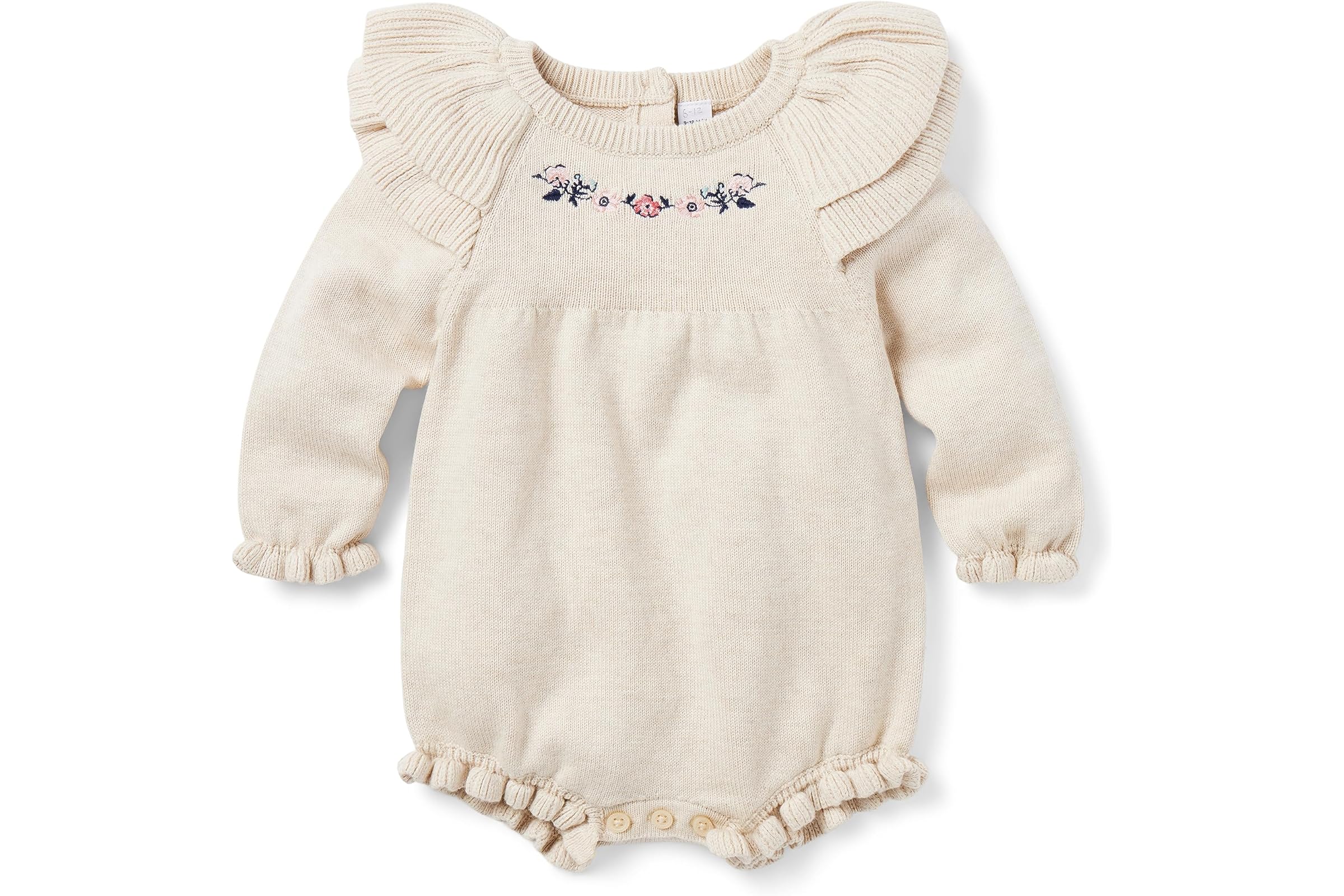 Janie and Jack Embroidered Sweater Bubble (Infant)