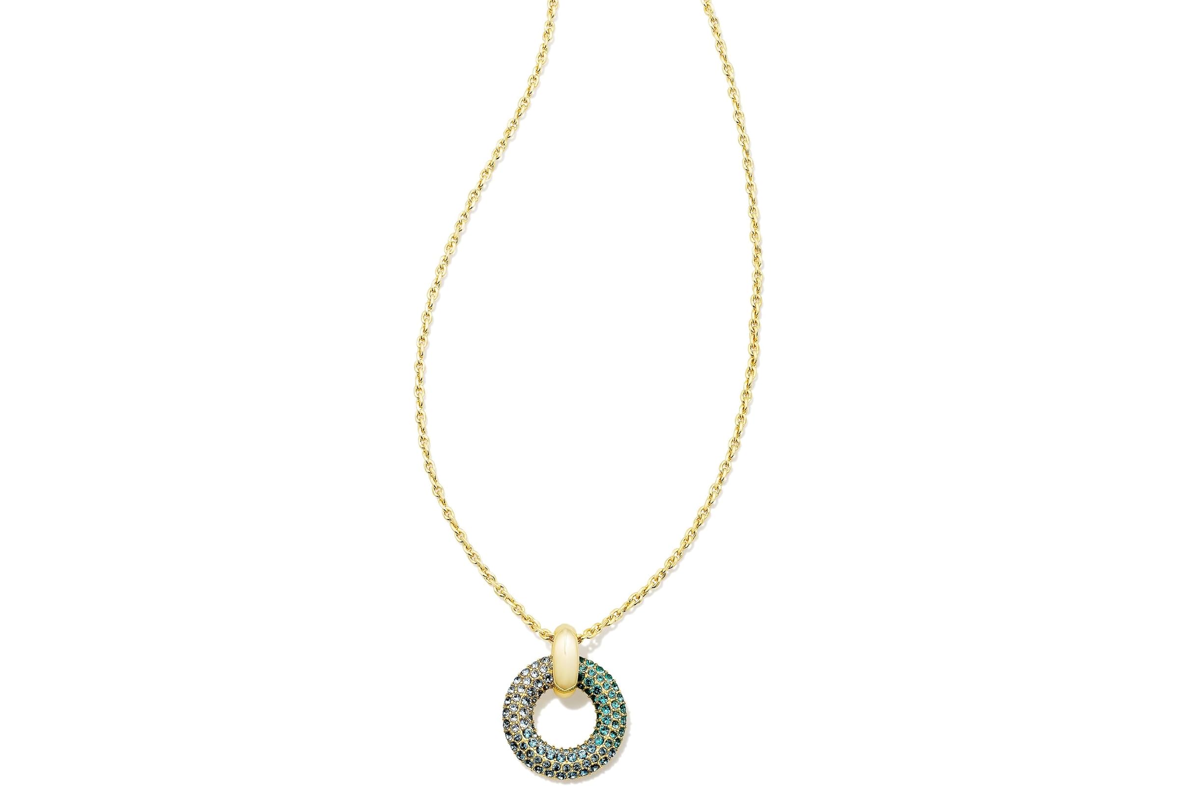 Kendra Scott Mikki Pave Short Pendant Necklace