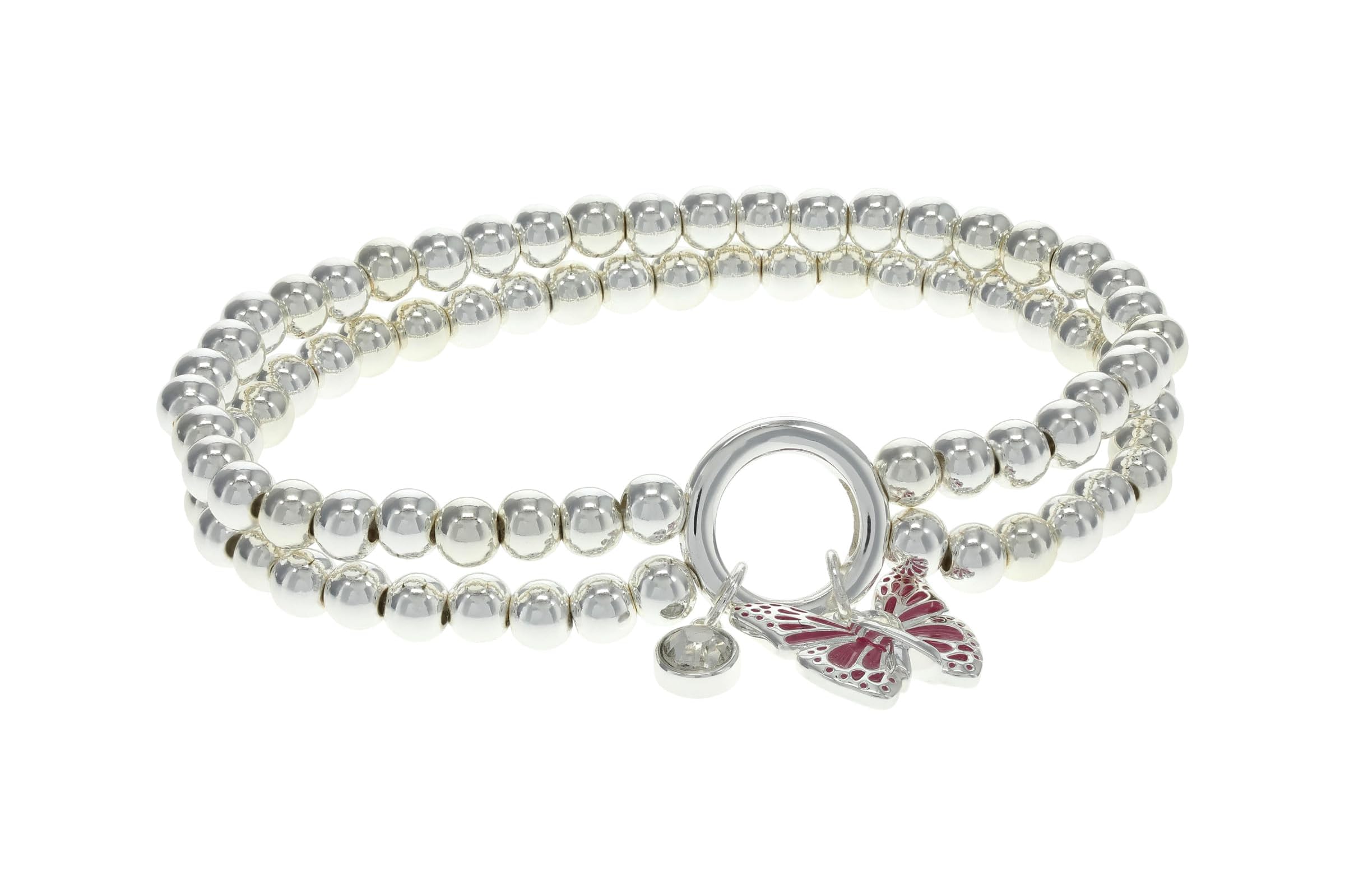 Серьги Alex and Ani Butterfly Double Stretch Bracelet