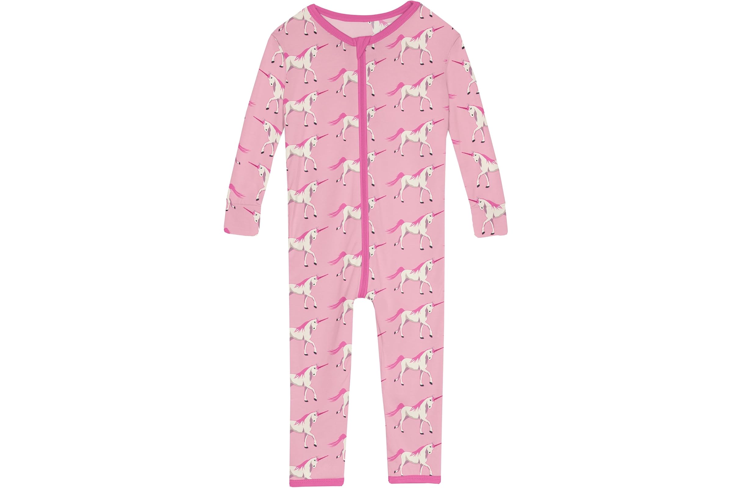 Kickee Pants Kids Print Convertible Sleeper with Zipper (Infant)