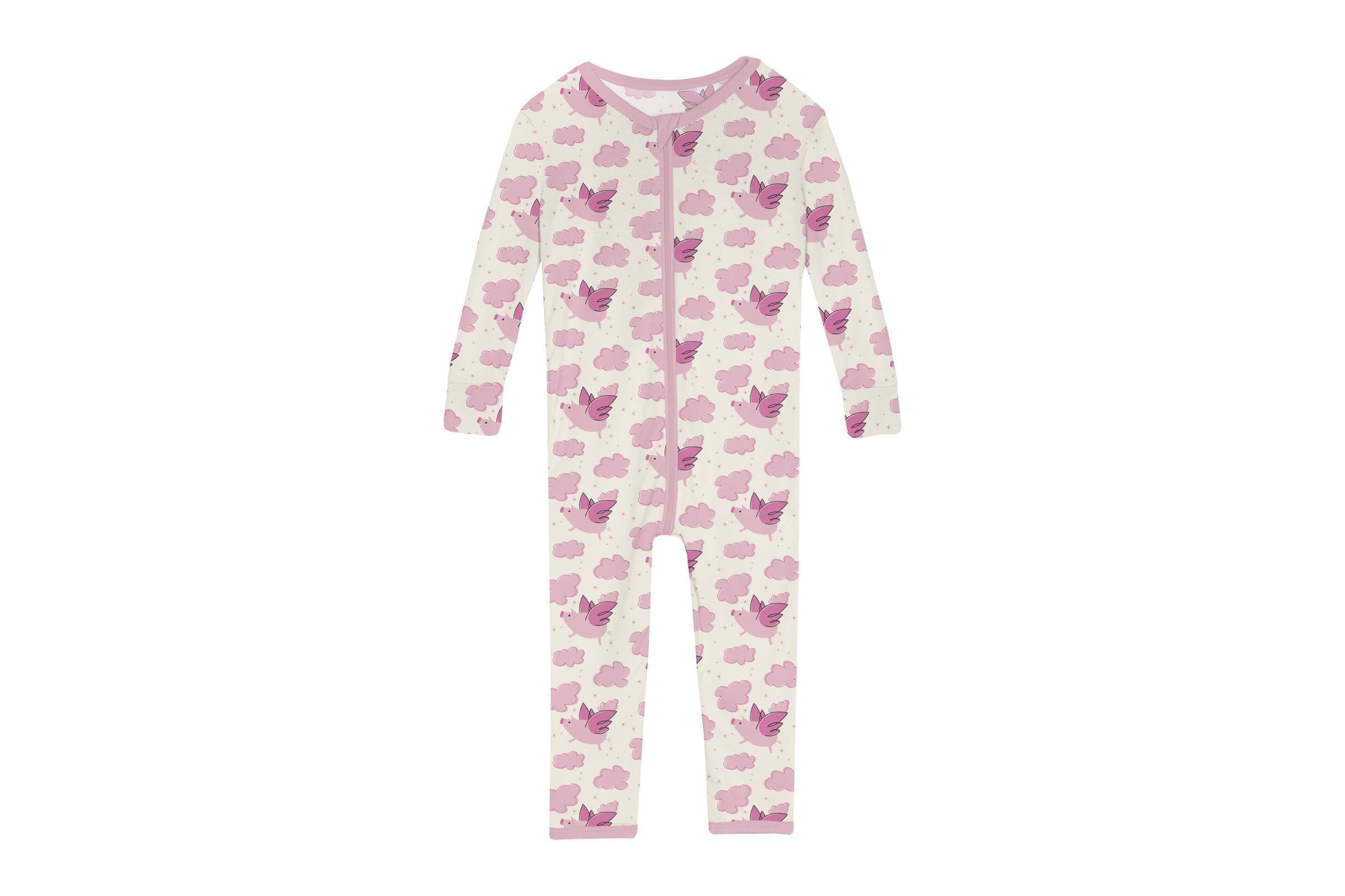 Kickee Pants Kids Print Convertible Sleeper with Zipper (Infant)