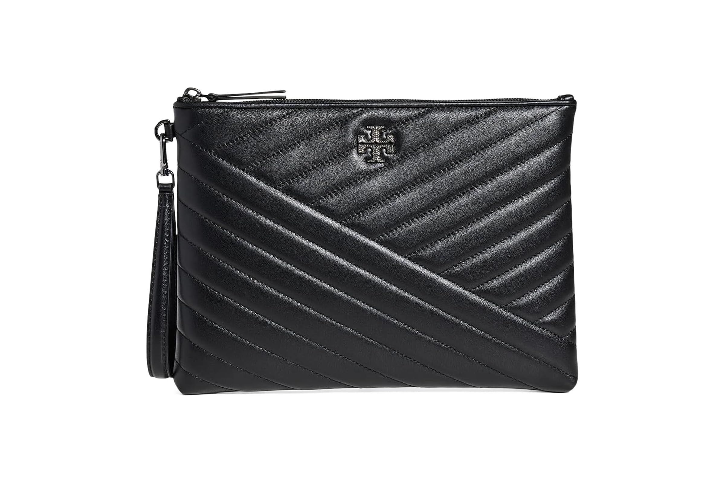 Tory Burch Kira Chevron Pave Logo Pouch