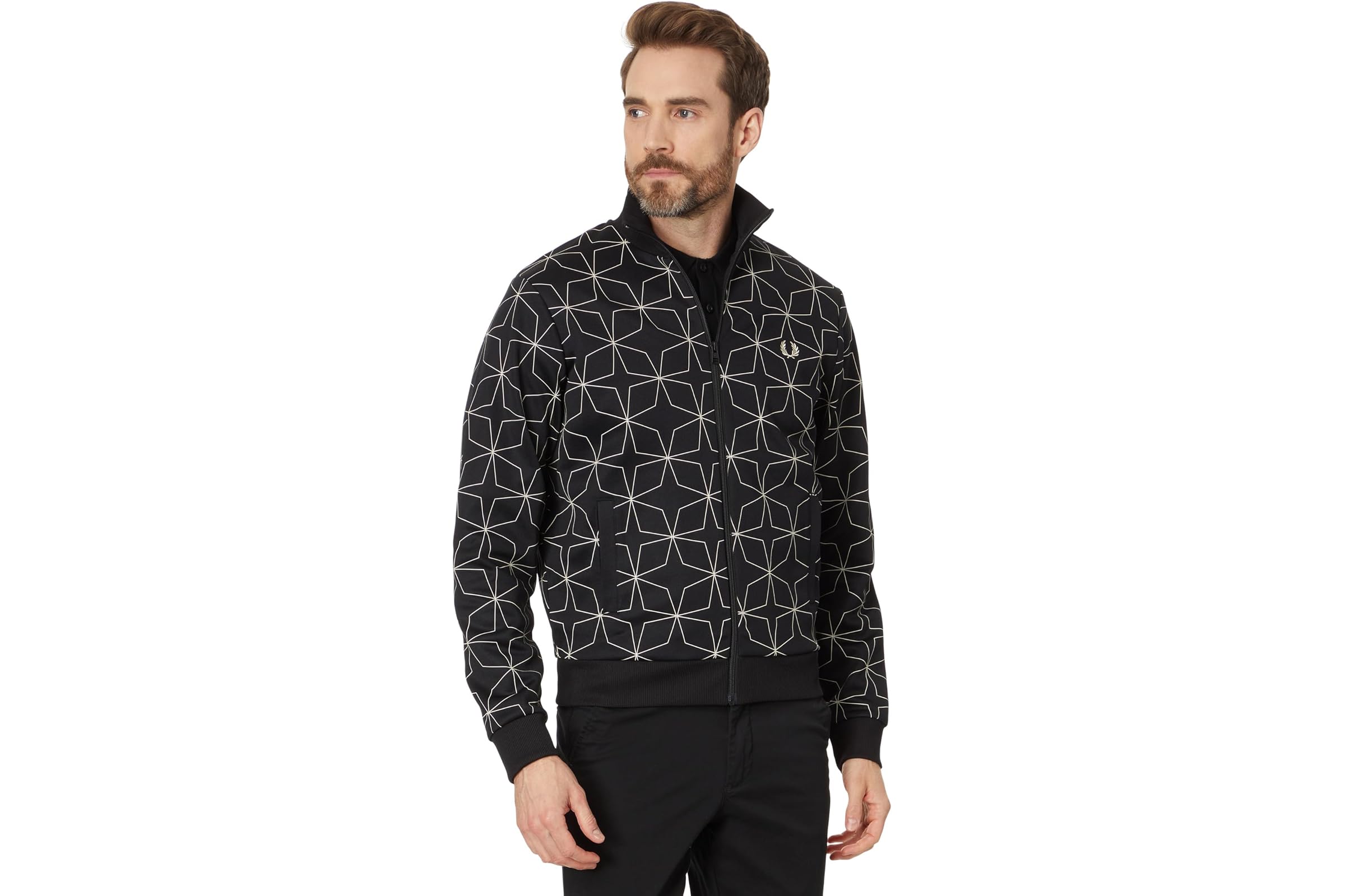 Fred Perry Geometric Print Track Jacket