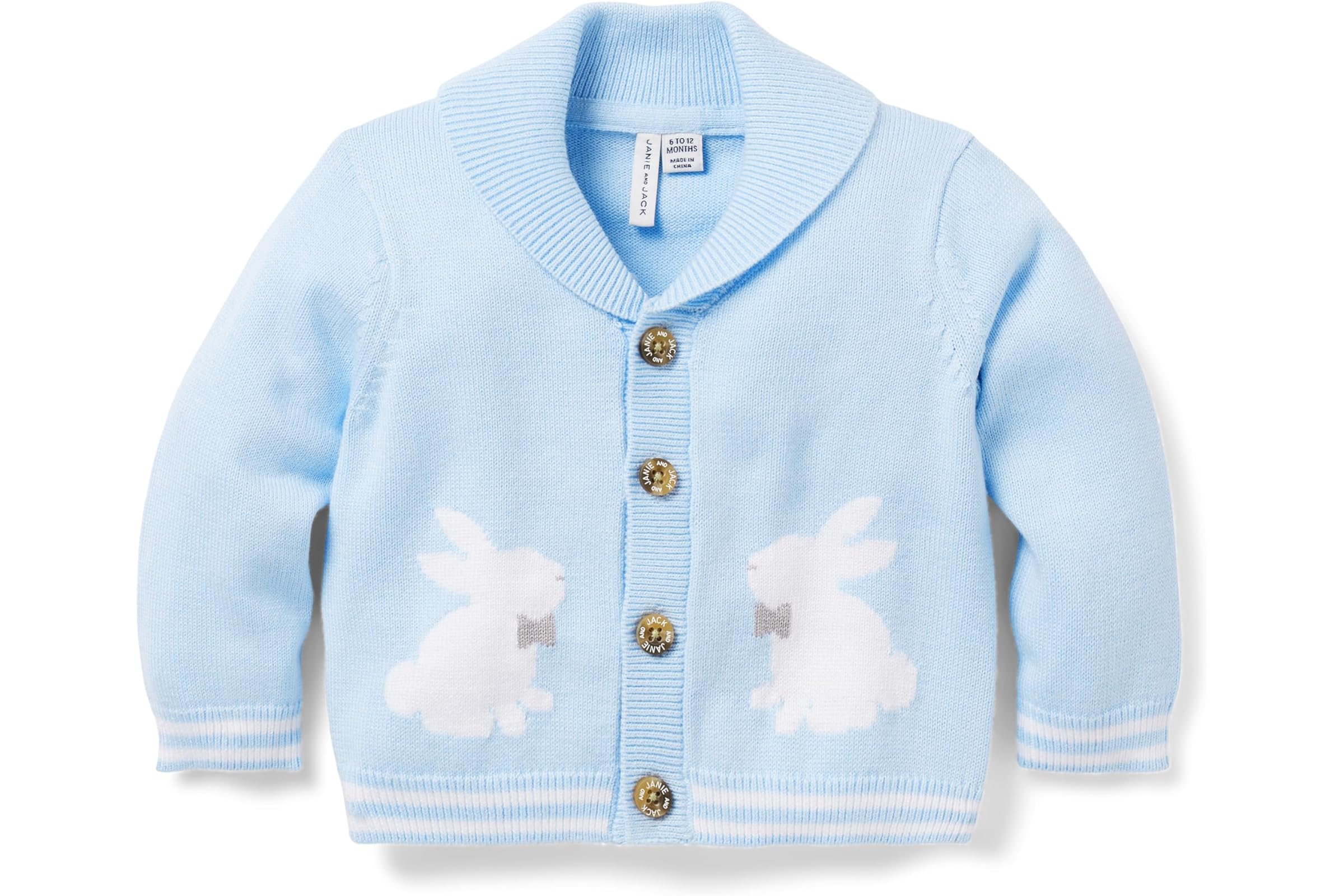 Janie and Jack Bunny Shawl Cardigan (Infant)