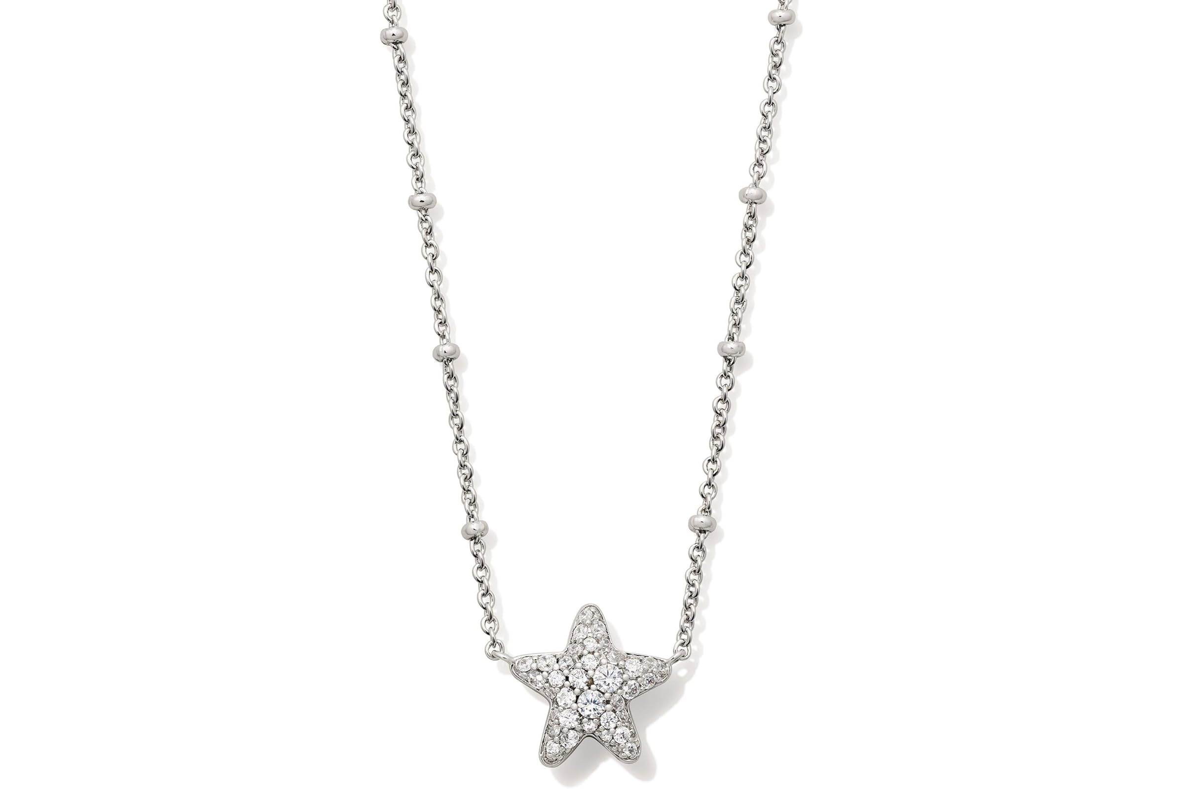 Kendra Scott Jae Star Pave Short Pendant Necklace