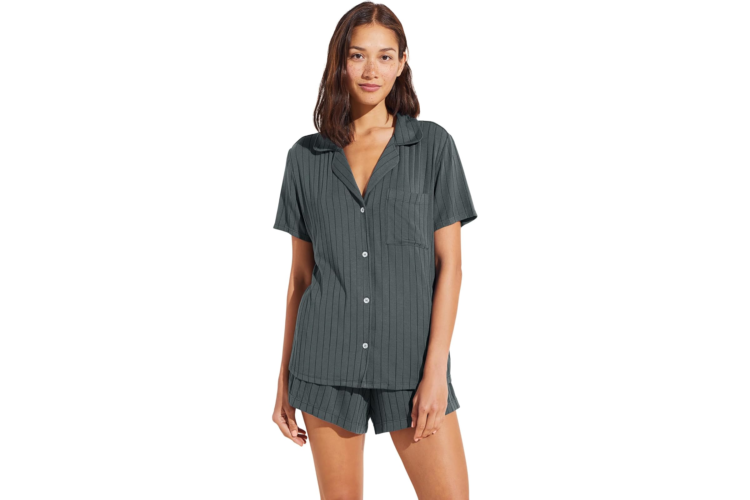 Eberjey Gisele Rib Relaxed Short PJ Set