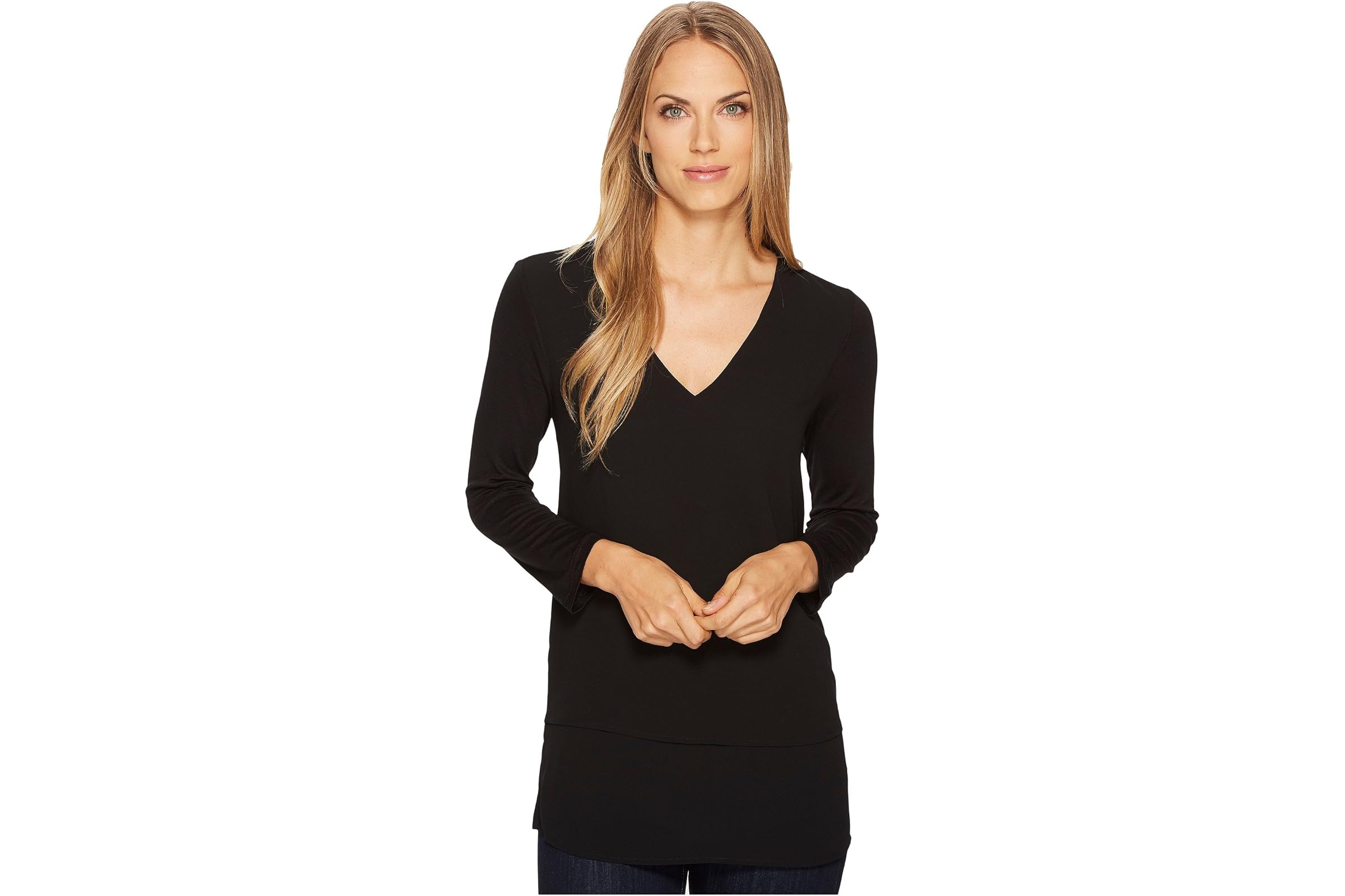 MICHAEL Michael Kors V-Neck Mixed Media