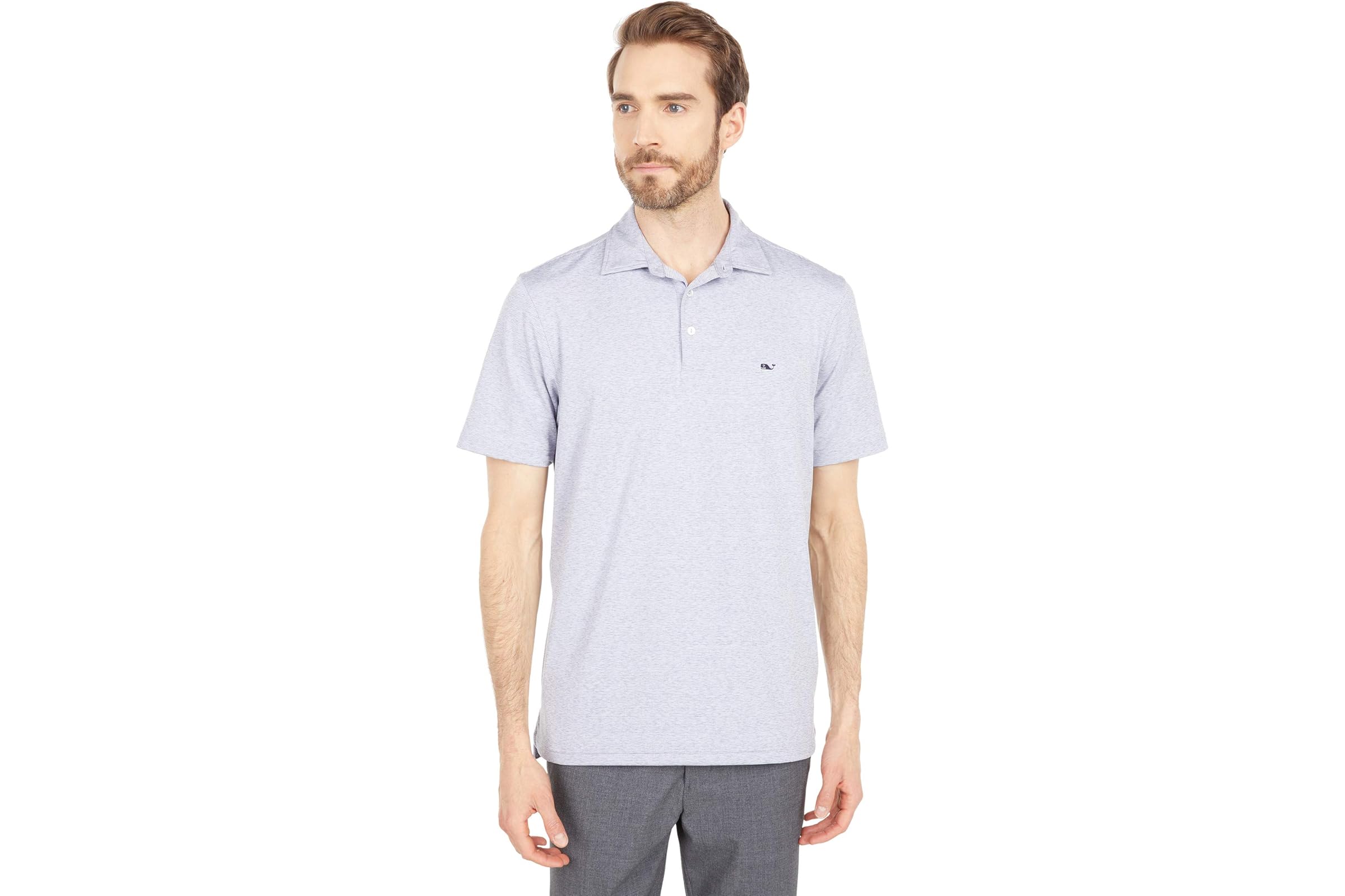 Мужская рубашка Vineyard Vines St Jean Stripe Sankaty Polo 18690₽