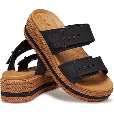 Crocs Brooklyn Buckle Low Wedge