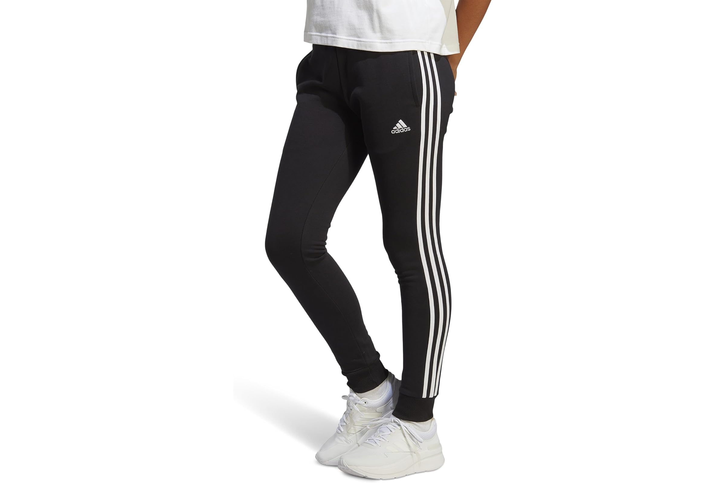 adidas Essentials 3-Stripes French Terry Cuffed Pants