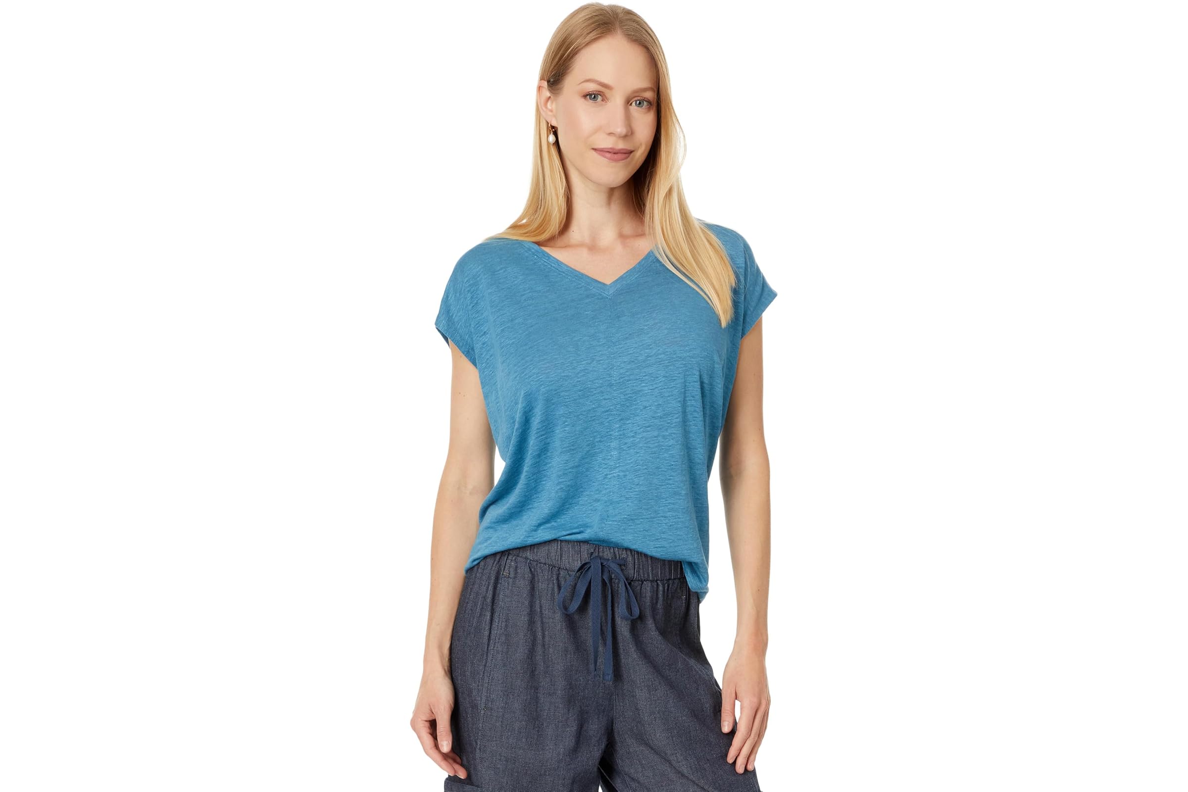 Eileen Fisher V-Neck Square Tee